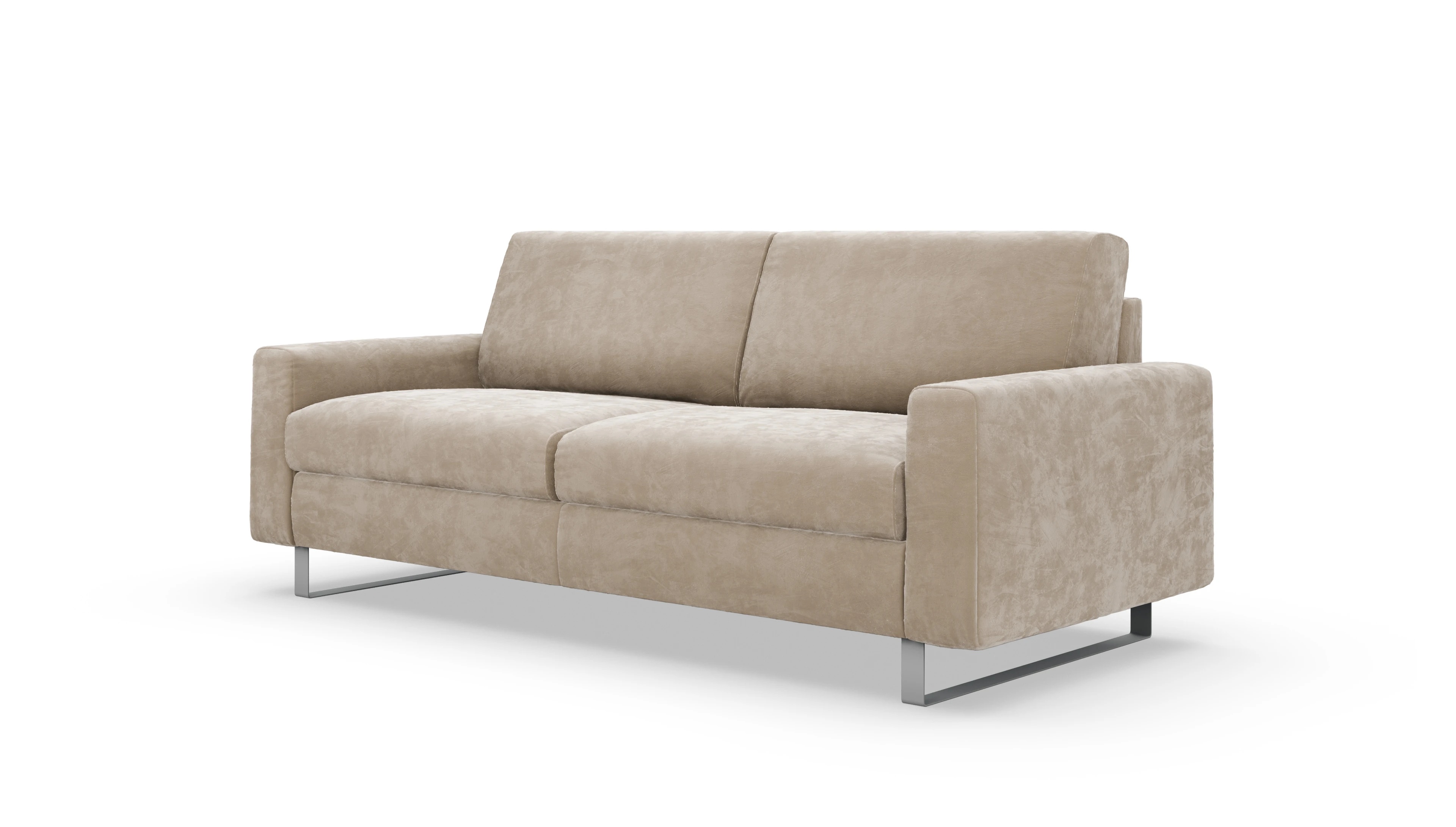 Schlafsofa Fontego Ansicht des Produktes Fontego 3-Sitzer in Samt beige