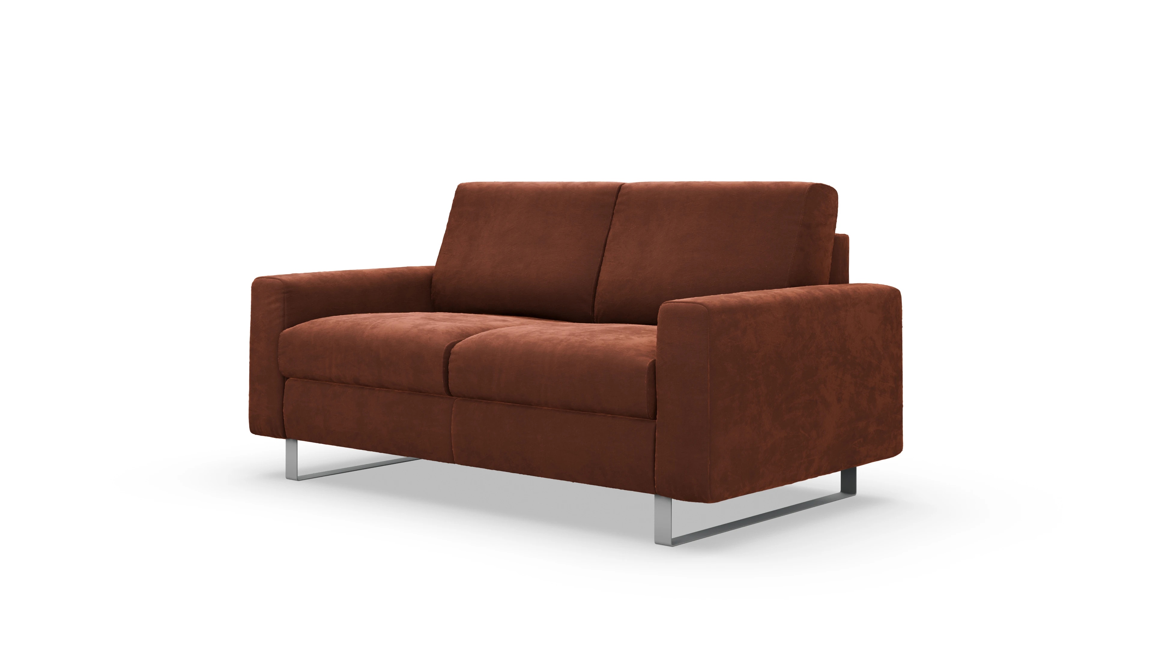 Schlafsofa Fontego Ansicht des Produktes Fontego 2-Sitzer in Samt orange