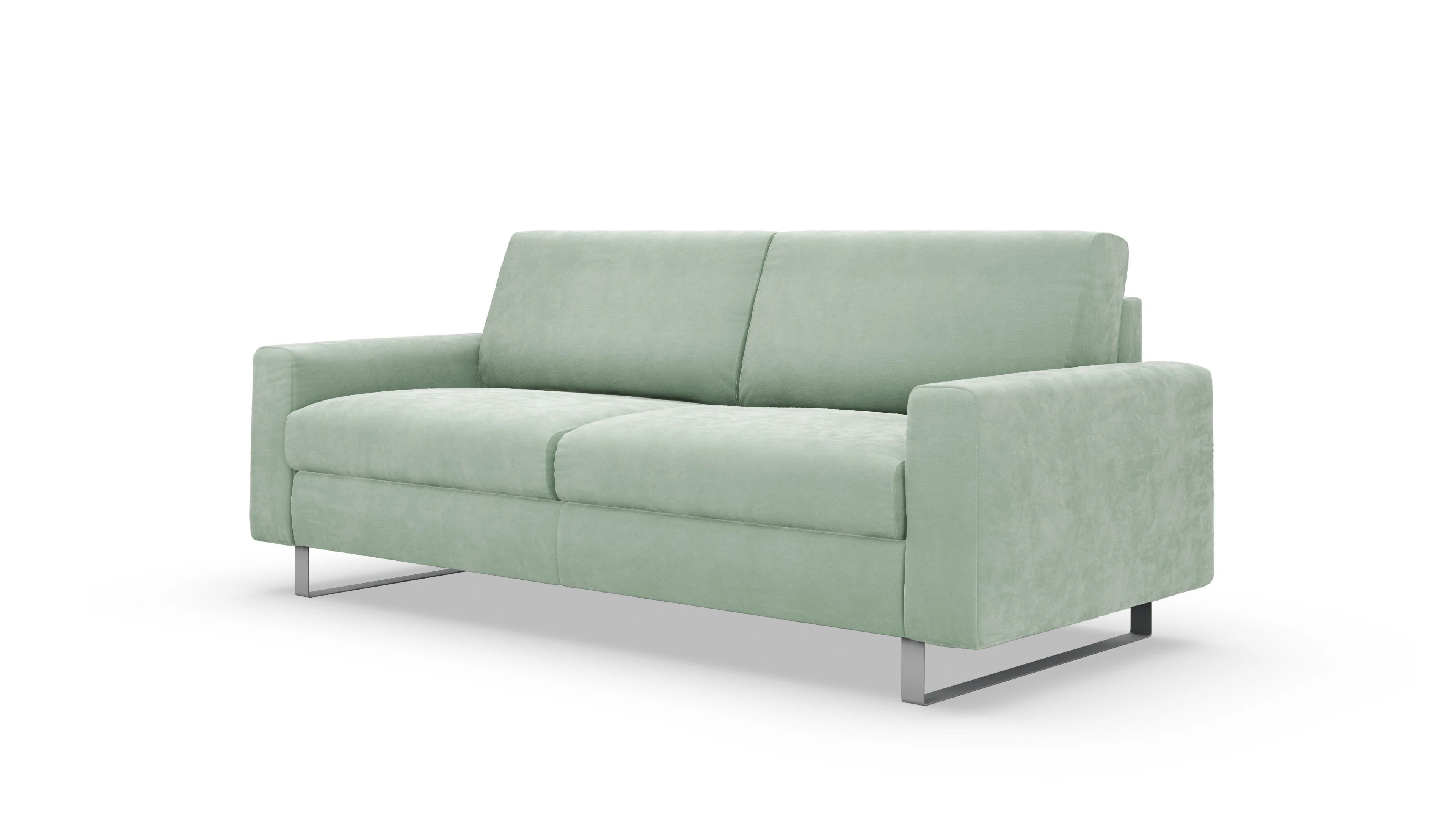 Schlafsofa Fontego Ansicht des Produktes Fontego 3-Sitzer in Samt grün
