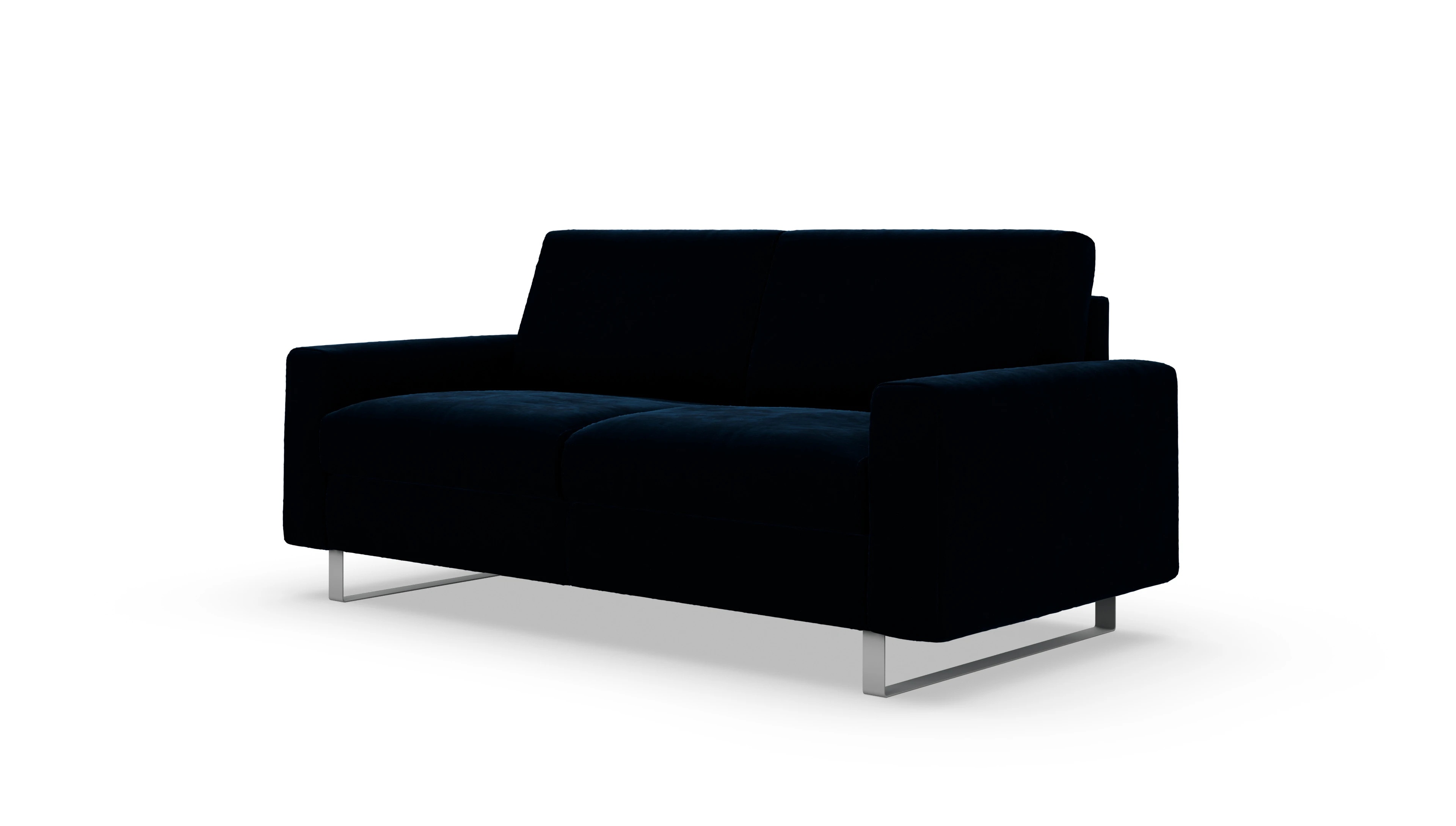 Schlafsofa Fontego Ansicht des Produktes Fontego 2,5-Sitzer in Samt blau