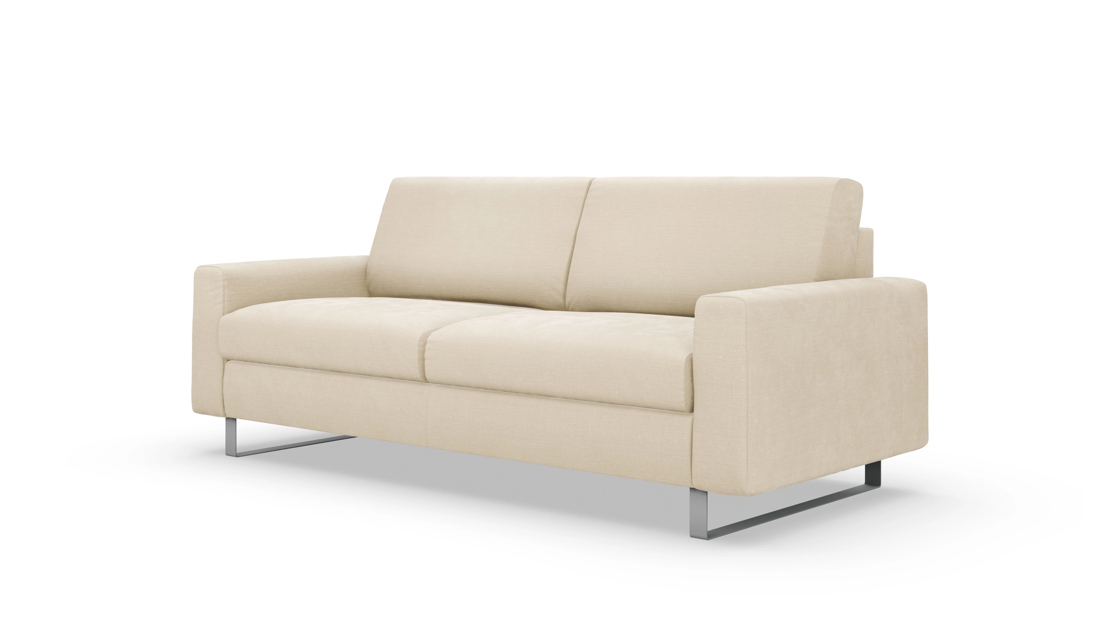 Schlafsofa Fontego Ansicht des Produktes Fontego 3-Sitzer in Stoff weiß