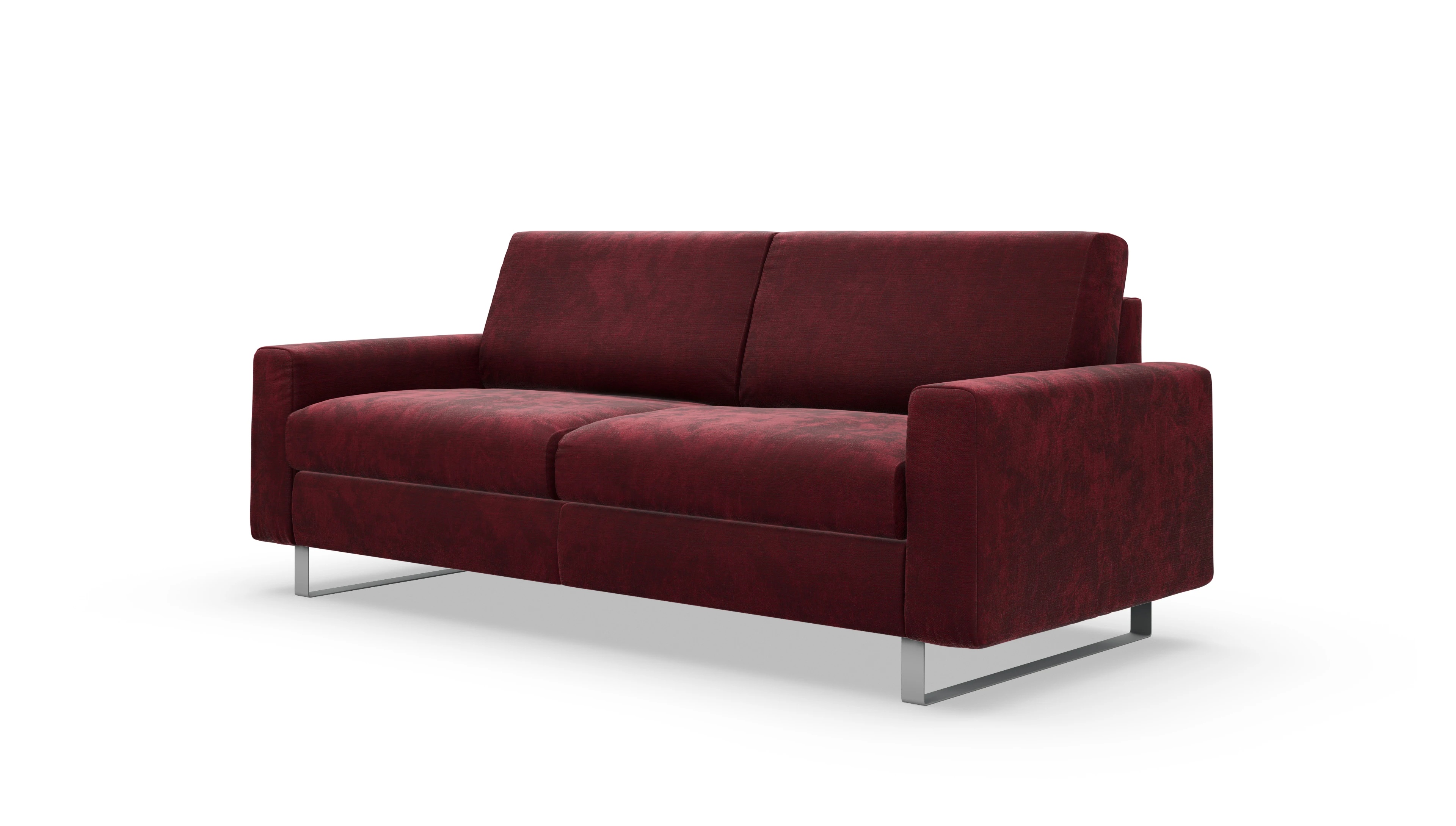 Schlafsofa Fontego Ansicht des Produktes Fontego 3-Sitzer in Stoff rot