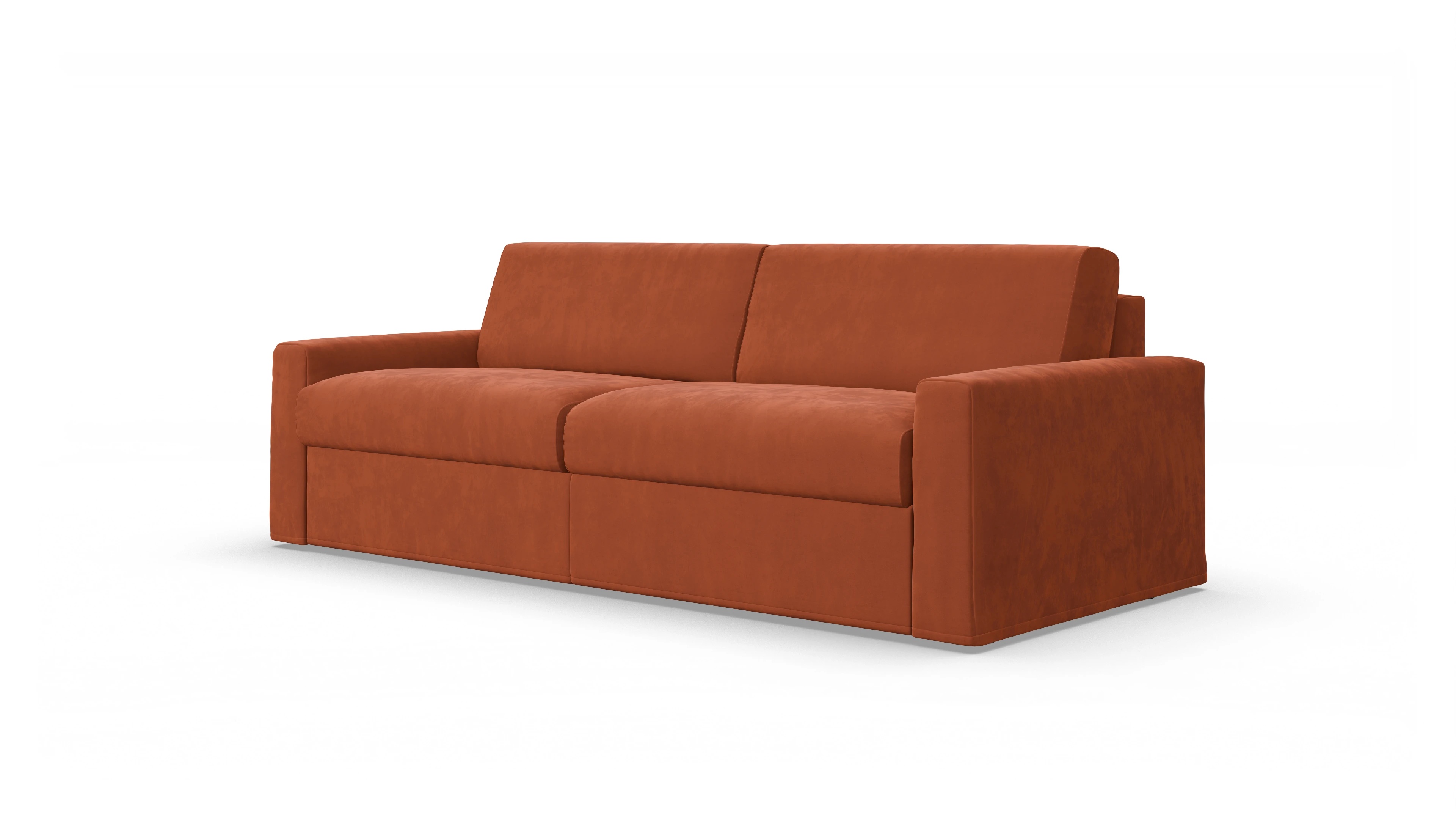 Ansicht des Produktes Vinanti 3-Sitzer in Samt orange