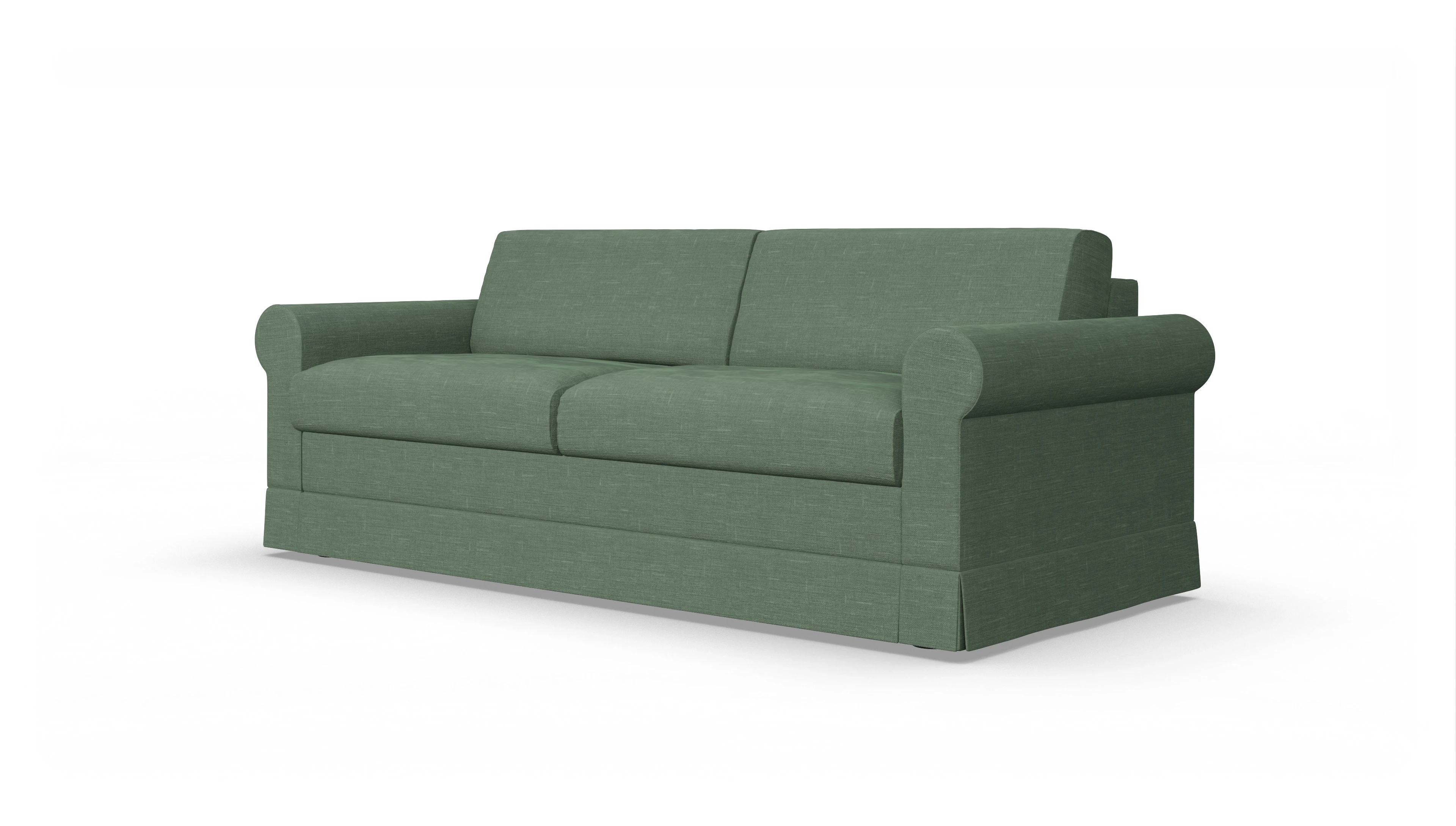 Schlafcouch Bareteri Ansicht des Produktes Bareteri 3-Sitzer in Stoff grün