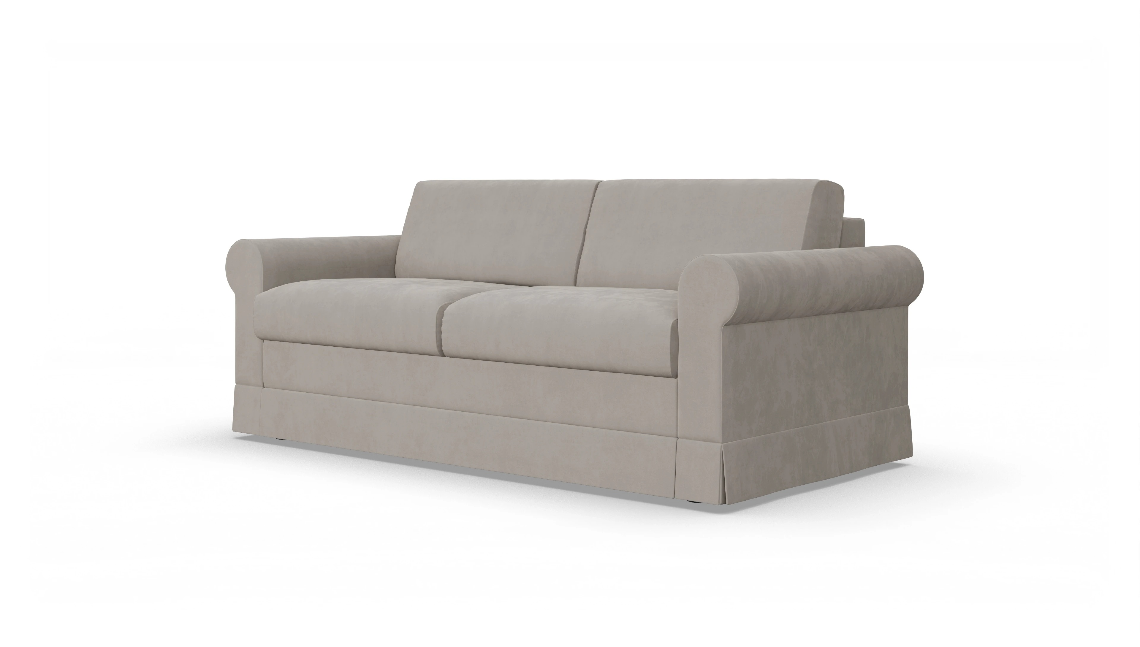 Schlafcouch Bareteri Ansicht des Produktes Bareteri 2,5-Sitzer in Samt braun