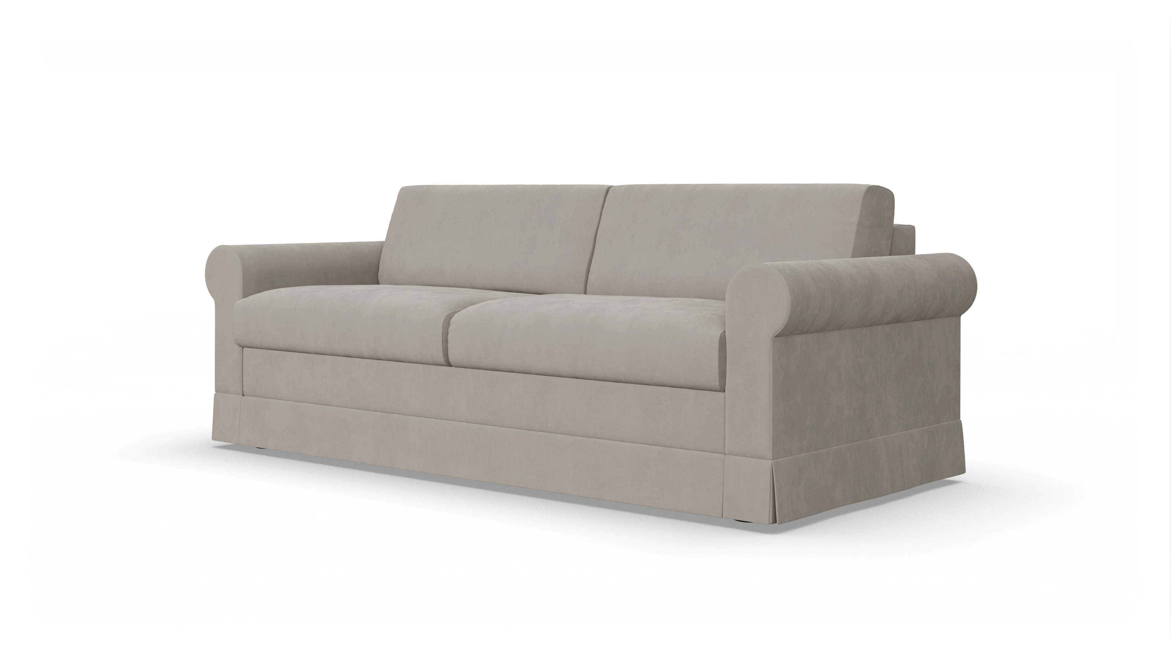 Schlafcouch Bareteri Ansicht des Produktes Bareteri 3-Sitzer in Samt braun