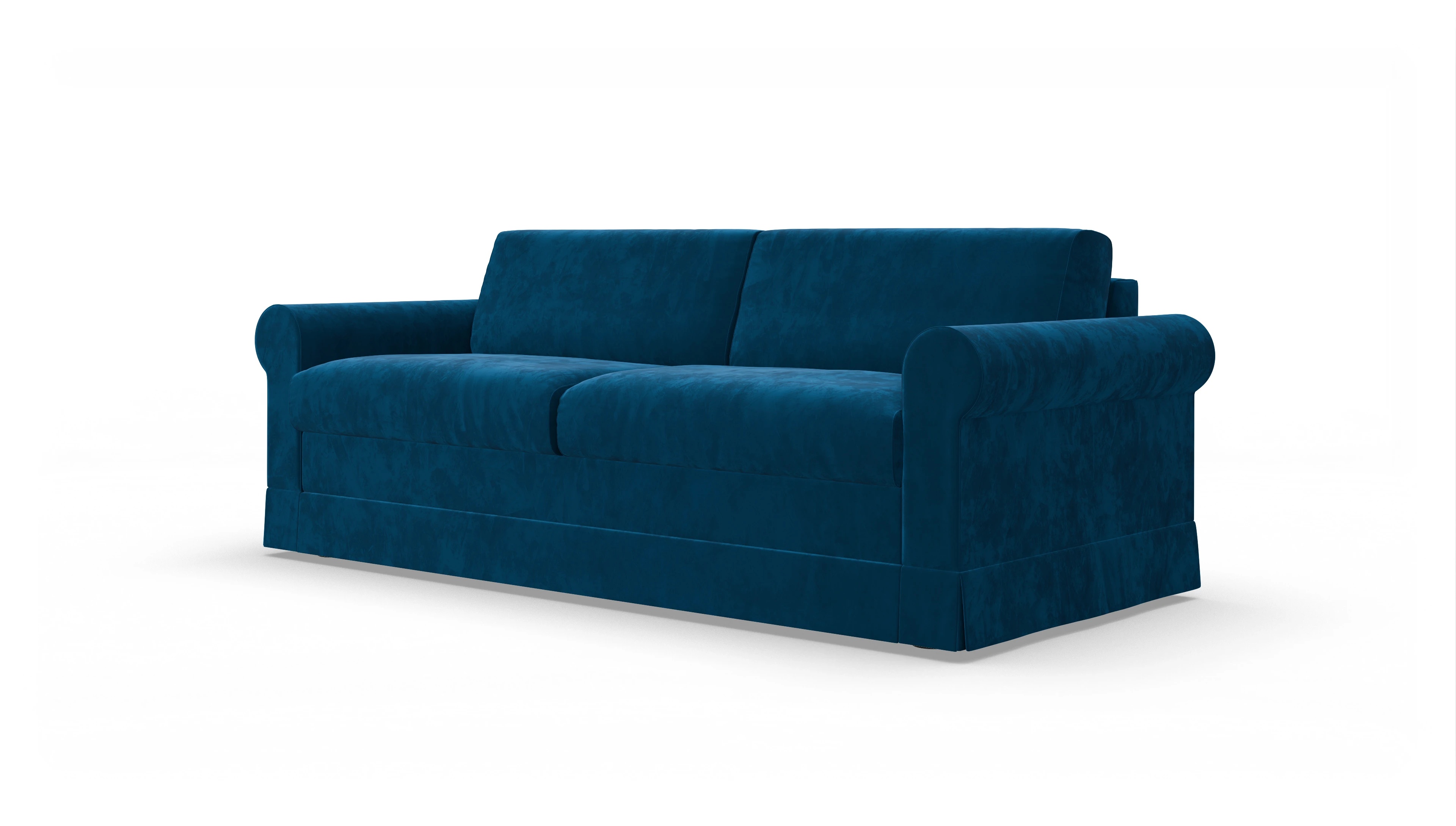 Ansicht des Produktes Bareteri 3-Sitzer in Samt blau