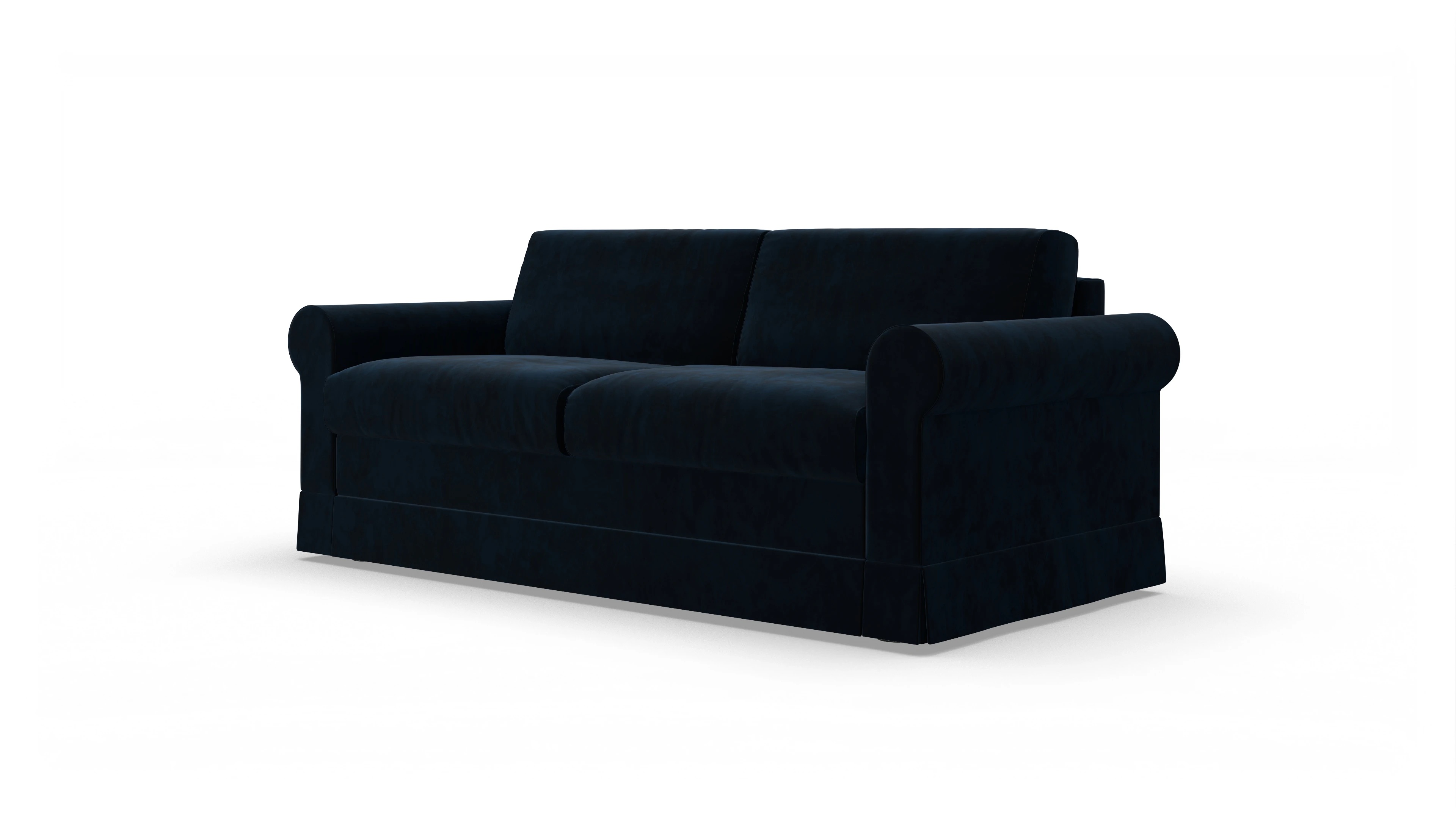 Schlafcouch Bareteri Ansicht des Produktes Bareteri 2,5-Sitzer in Samt blau