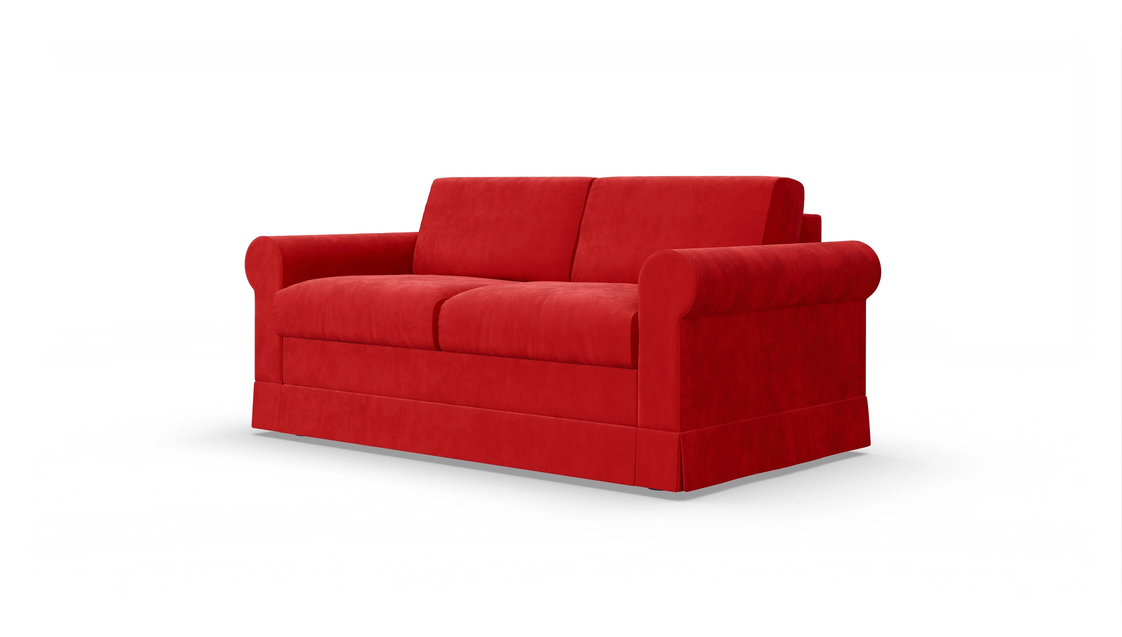 Ansicht des Produktes Bareteri 2-Sitzer in Samt rot