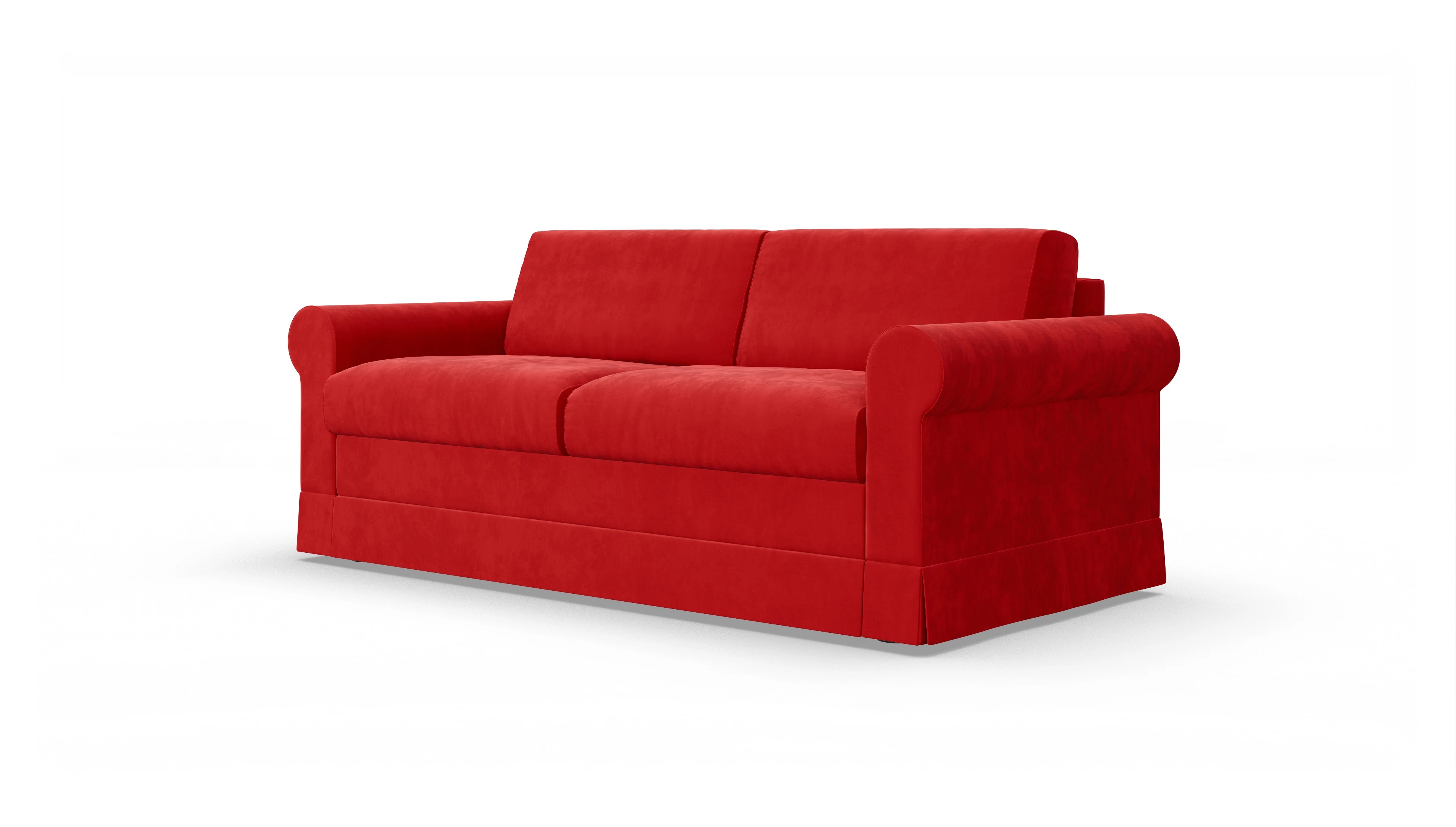 Ansicht des Produktes Bareteri 2,5-Sitzer in Samt rot
