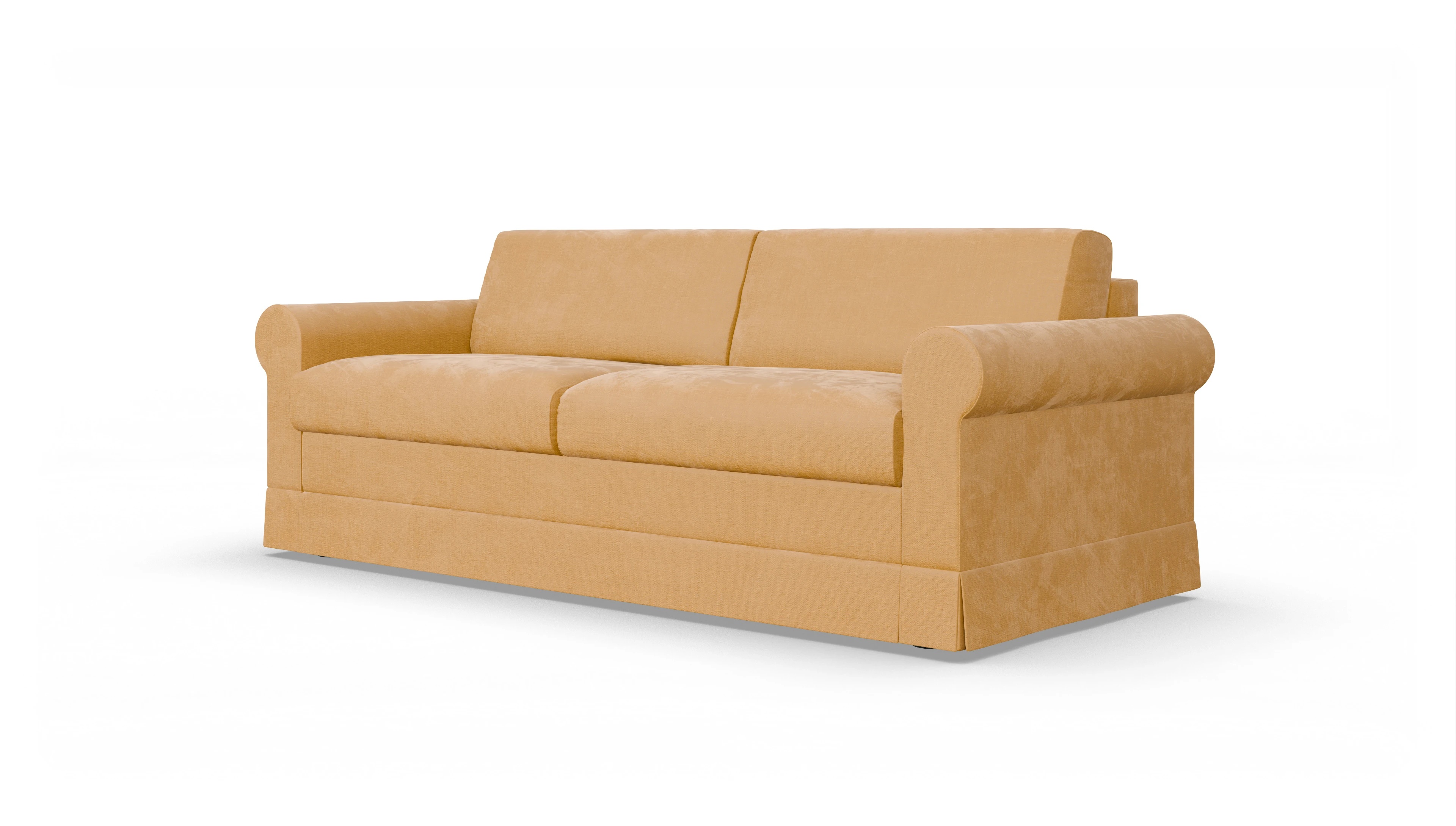 Schlafcouch Bareteri Ansicht des Produktes Bareteri 3-Sitzer in Stoff gelb
