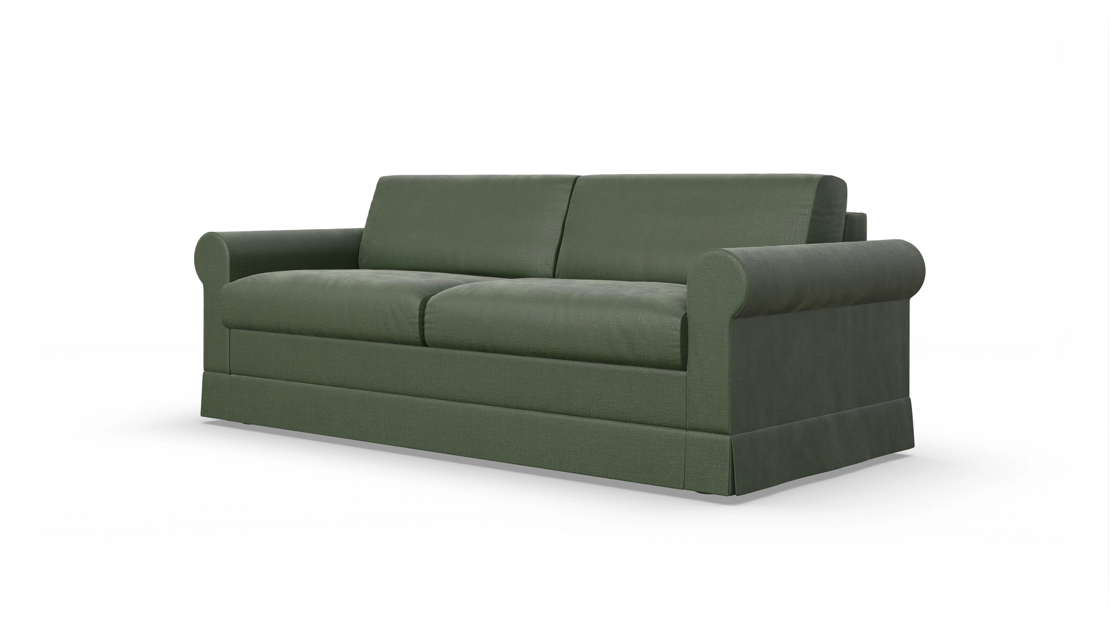 Schlafcouch Bareteri Ansicht des Produktes Bareteri 3-Sitzer in Stoff grün