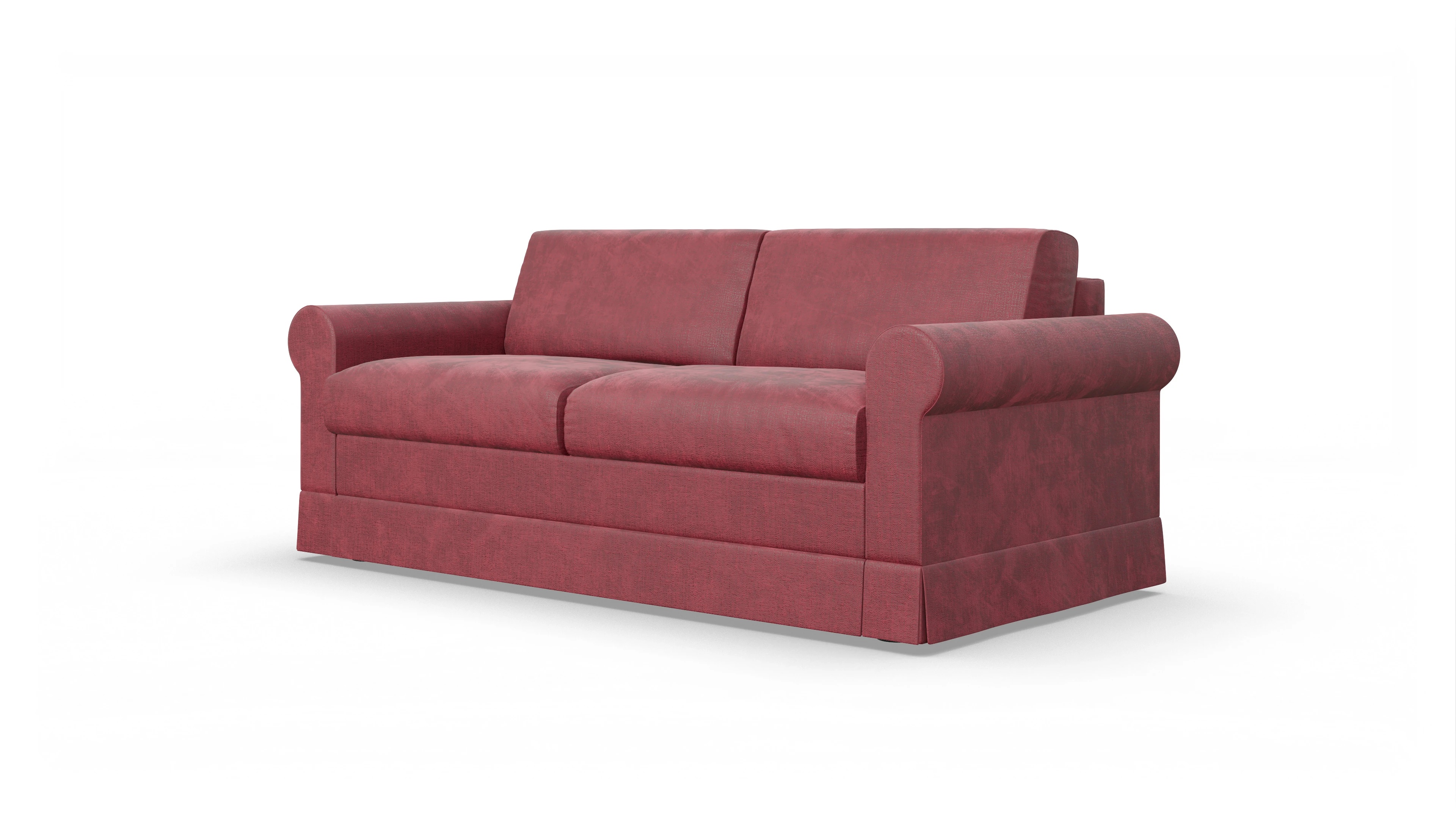 Schlafcouch Bareteri Ansicht des Produktes Bareteri 2,5-Sitzer in Stoff rot