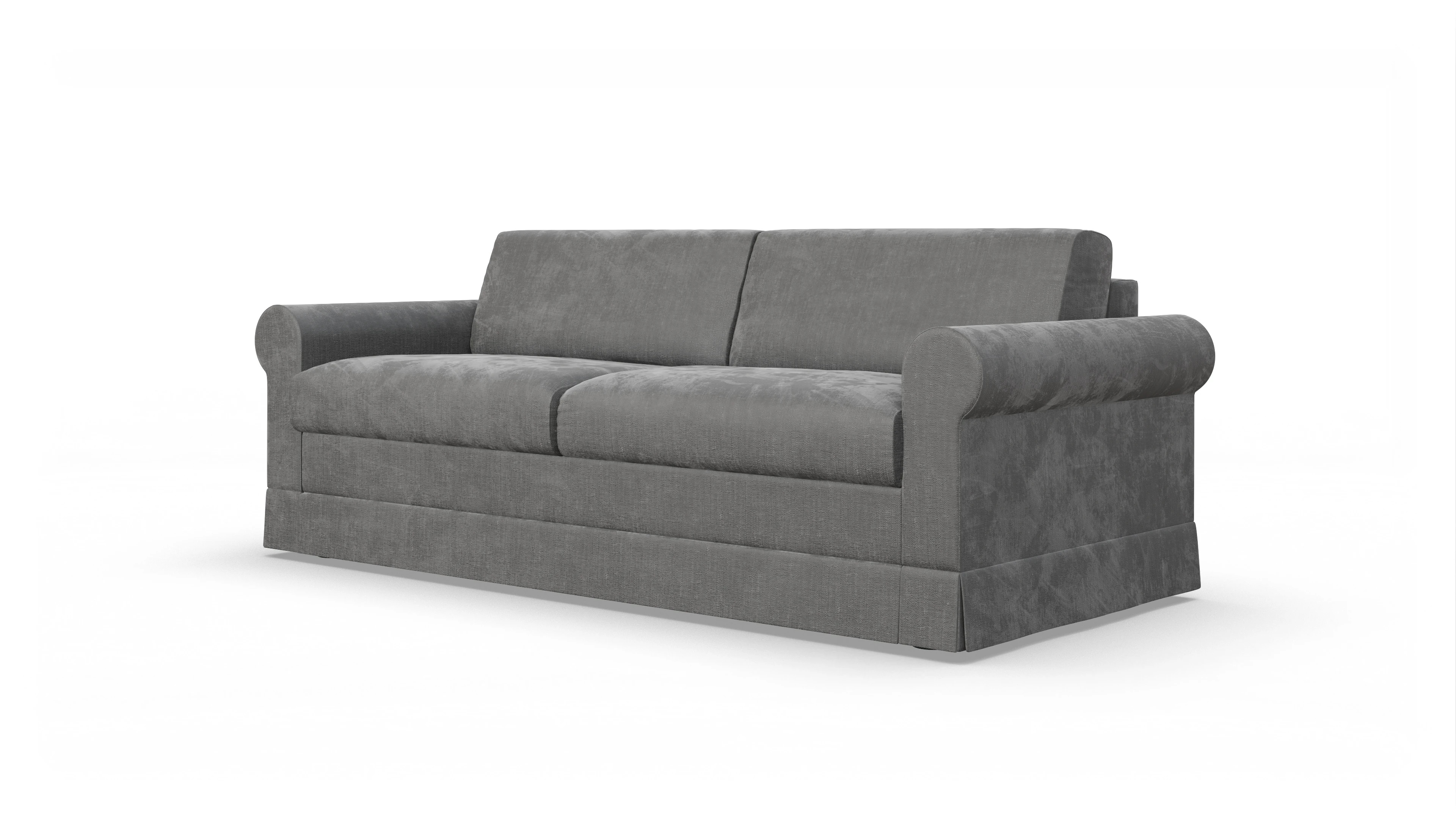 Schlafcouch Bareteri Ansicht des Produktes Bareteri 3-Sitzer in Stoff grau