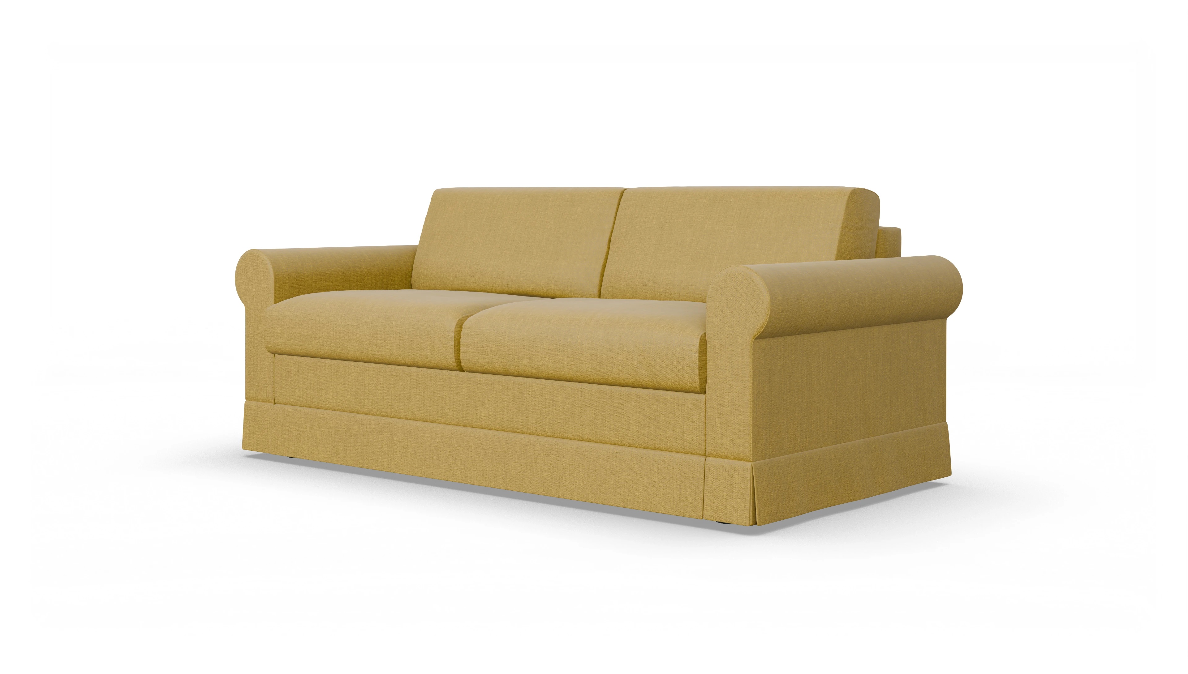 Schlafcouch Bareteri Ansicht des Produktes Bareteri 2,5-Sitzer in Stoff gelb