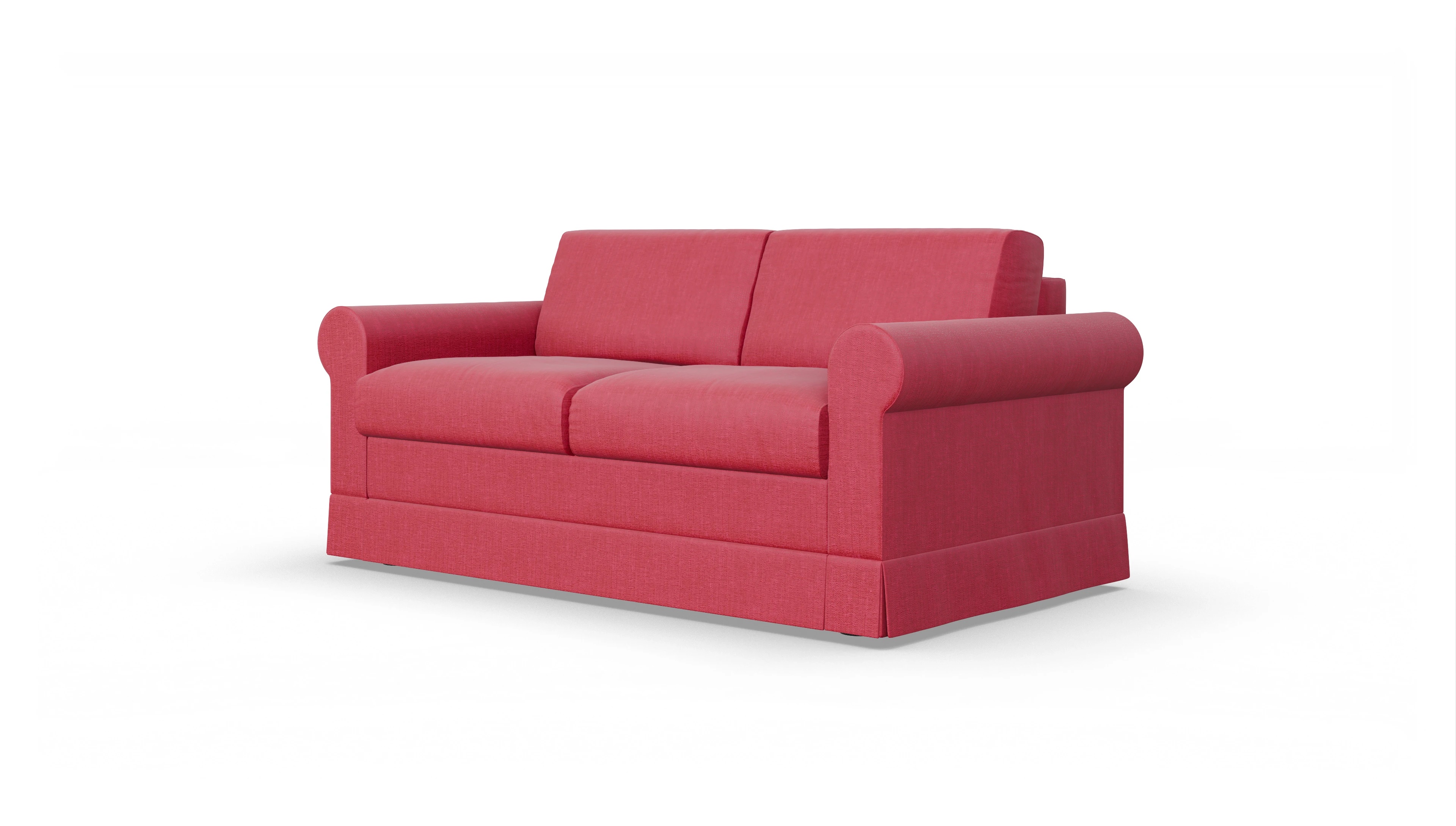 Schlafcouch Bareteri Ansicht des Produktes Bareteri 2-Sitzer in Stoff rot