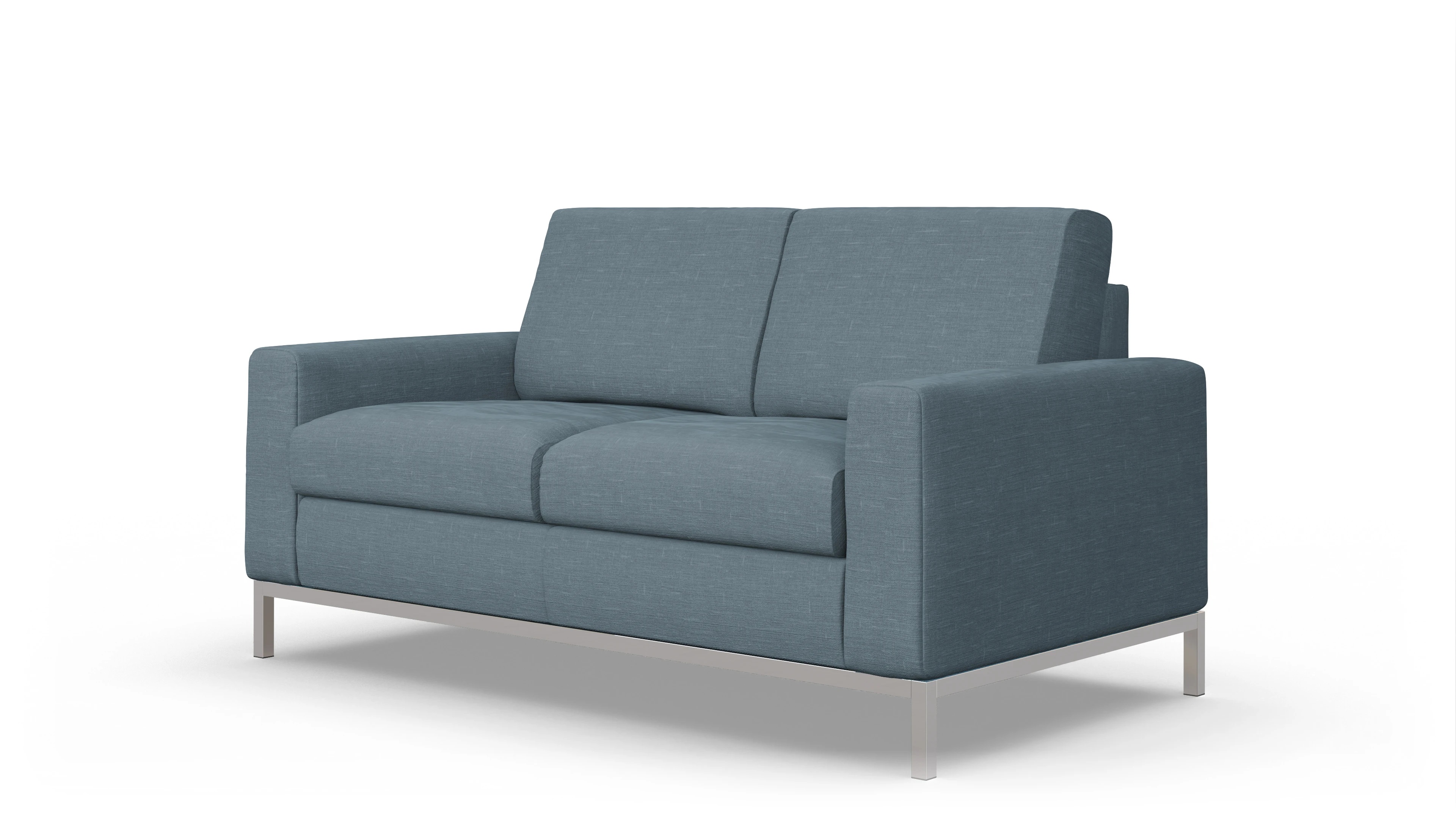 Designer-Schlafsofa Paglia Ansicht des Produktes Paglia 2-Sitzer in Stoff blau