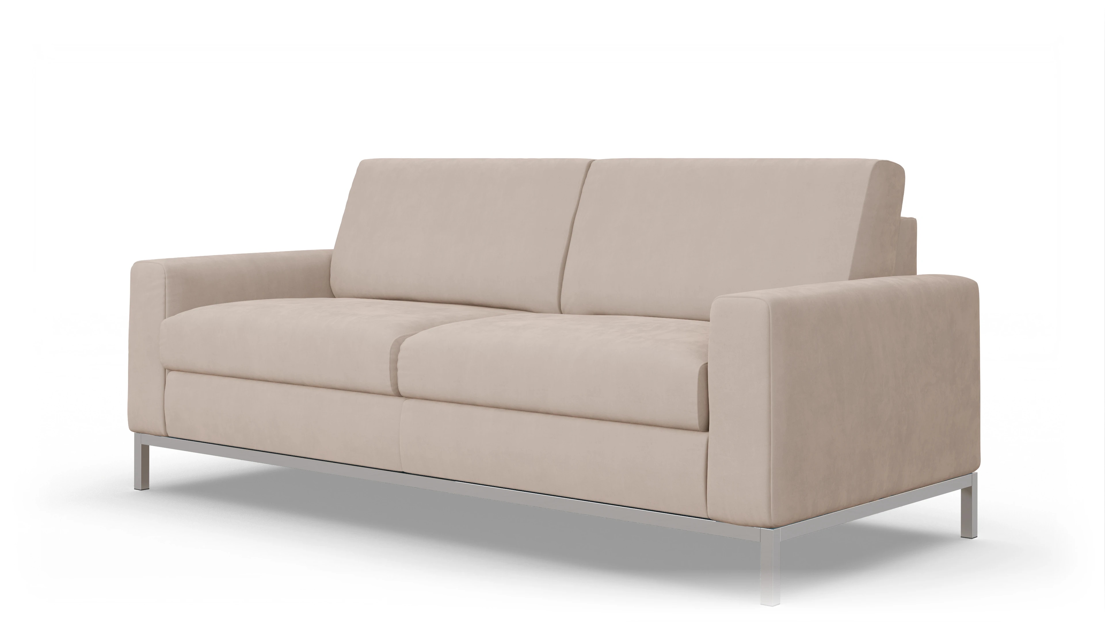 Designer-Schlafsofa Paglia Ansicht des Produktes Paglia 3-Sitzer in Samt beige