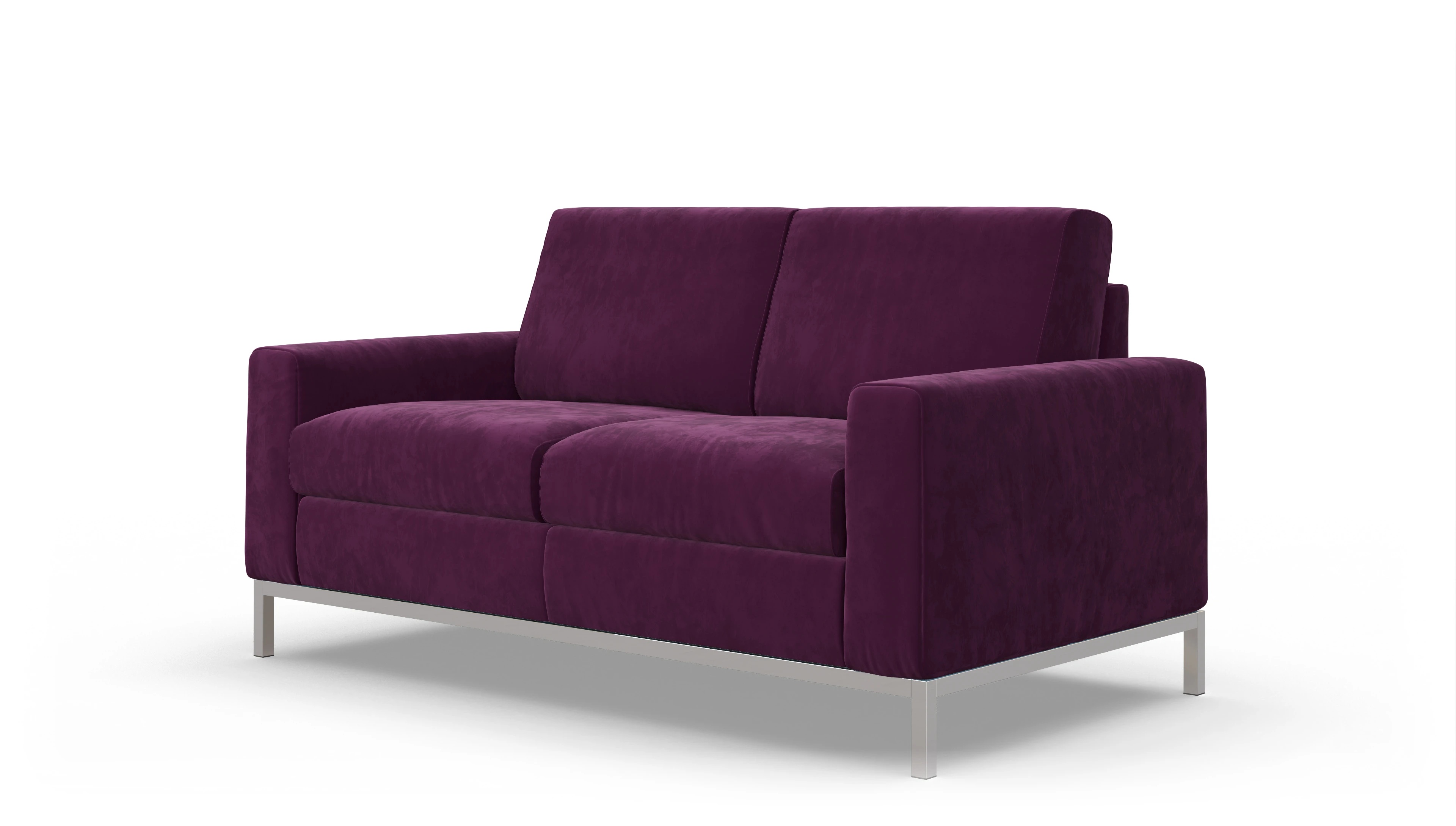 Designer-Schlafsofa Paglia Ansicht des Produktes Paglia 2-Sitzer in Samt rot