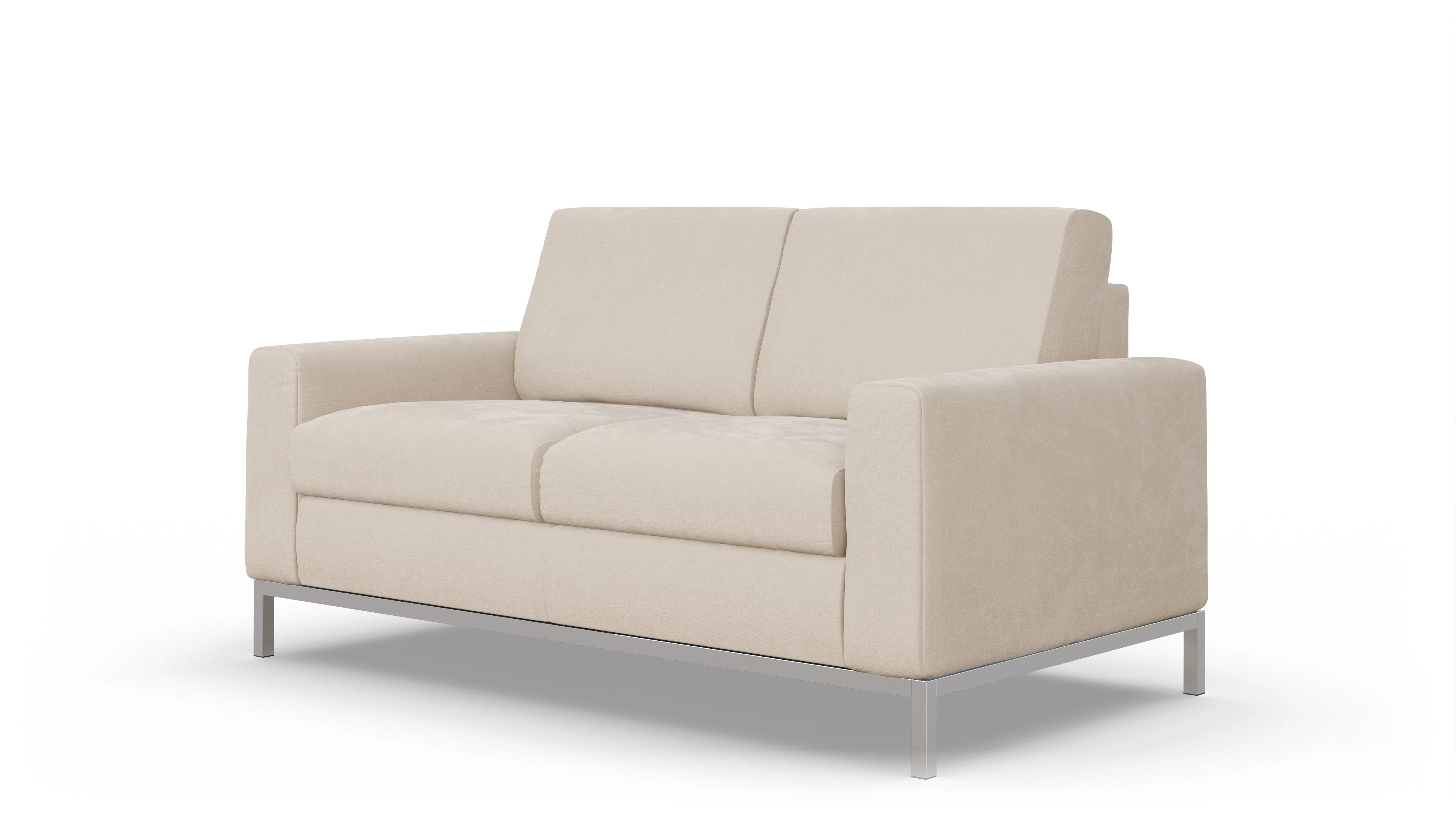 Designer-Schlafsofa Paglia Ansicht des Produktes Paglia 2-Sitzer in Stoff weiß