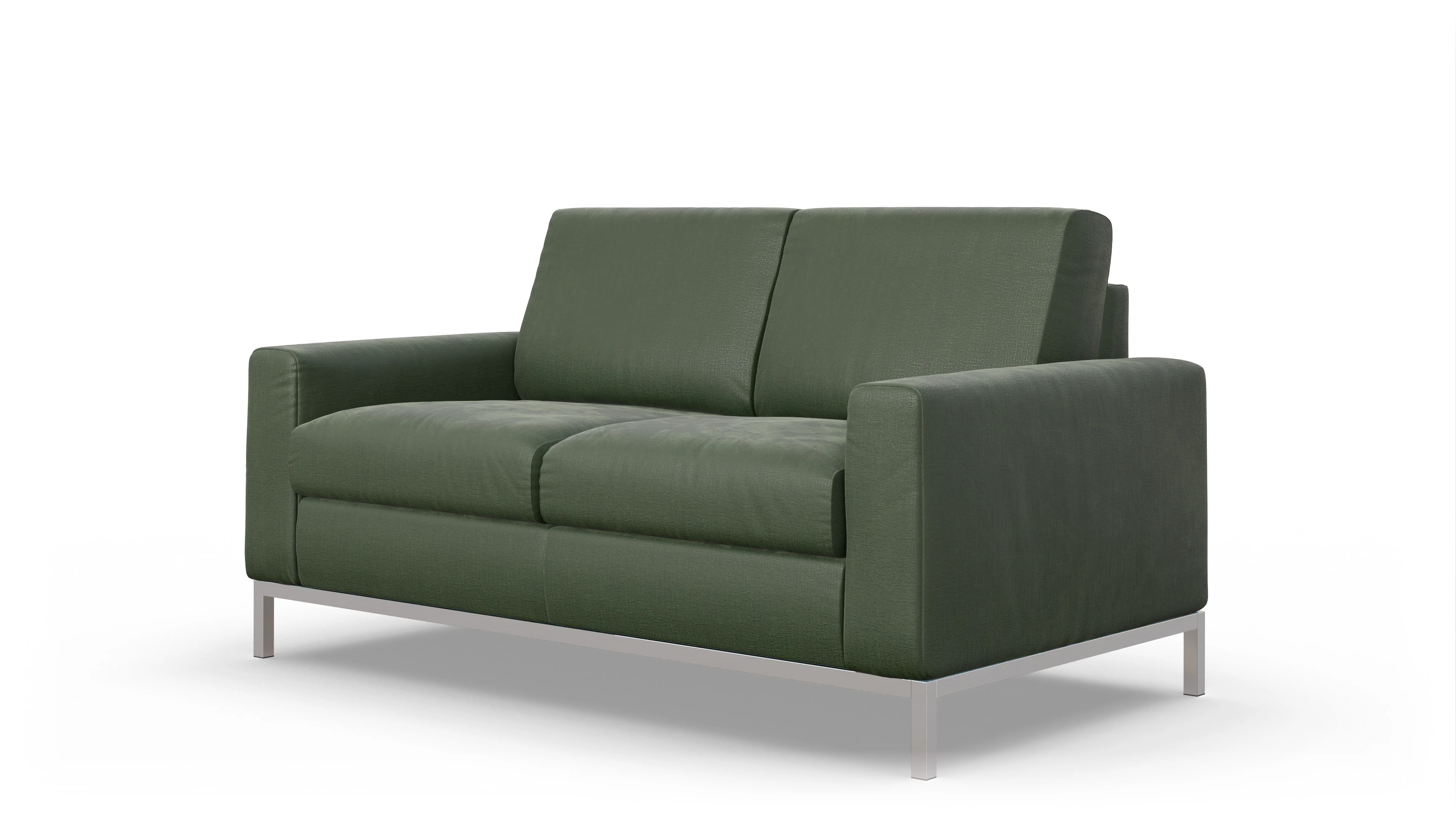 Designer-Schlafsofa Paglia Ansicht des Produktes Paglia 2-Sitzer in Stoff grün