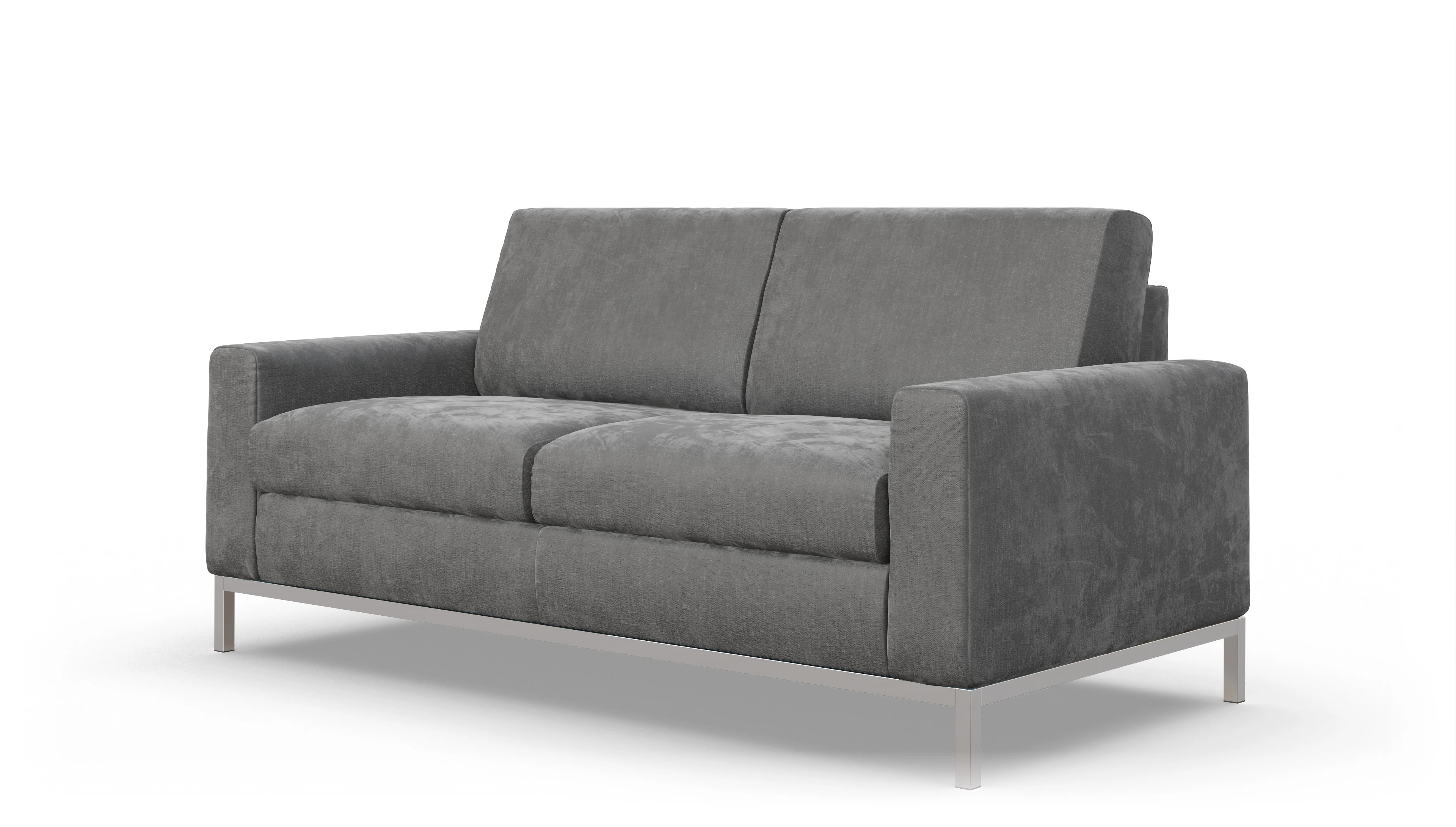 Designer-Schlafsofa Paglia Ansicht des Produktes Paglia 2,5-Sitzer in Stoff grau
