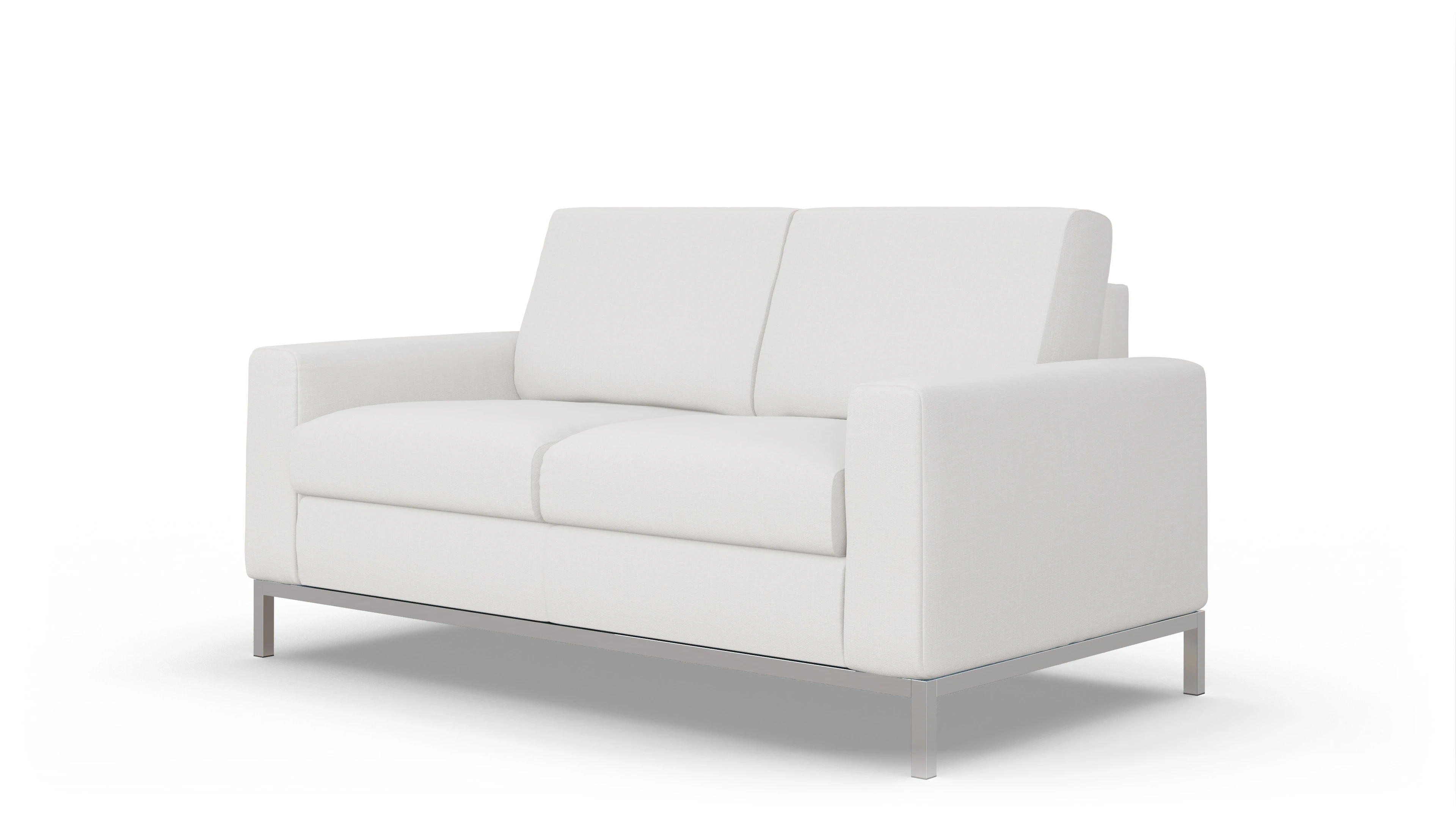 Designer-Schlafsofa Paglia Ansicht des Produktes Paglia 2-Sitzer in Stoff weiß