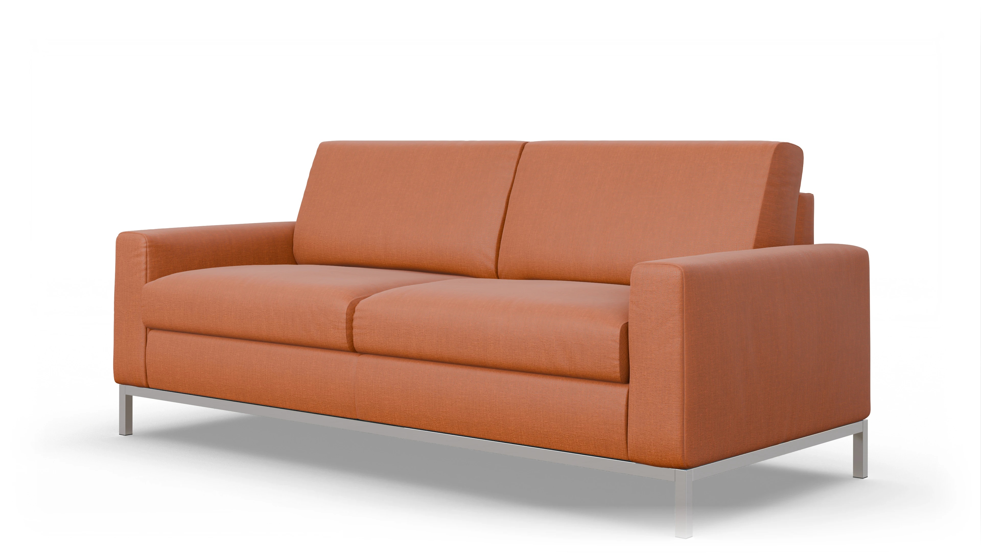 Ansicht des Produktes Paglia 3-Sitzer in Stoff orange