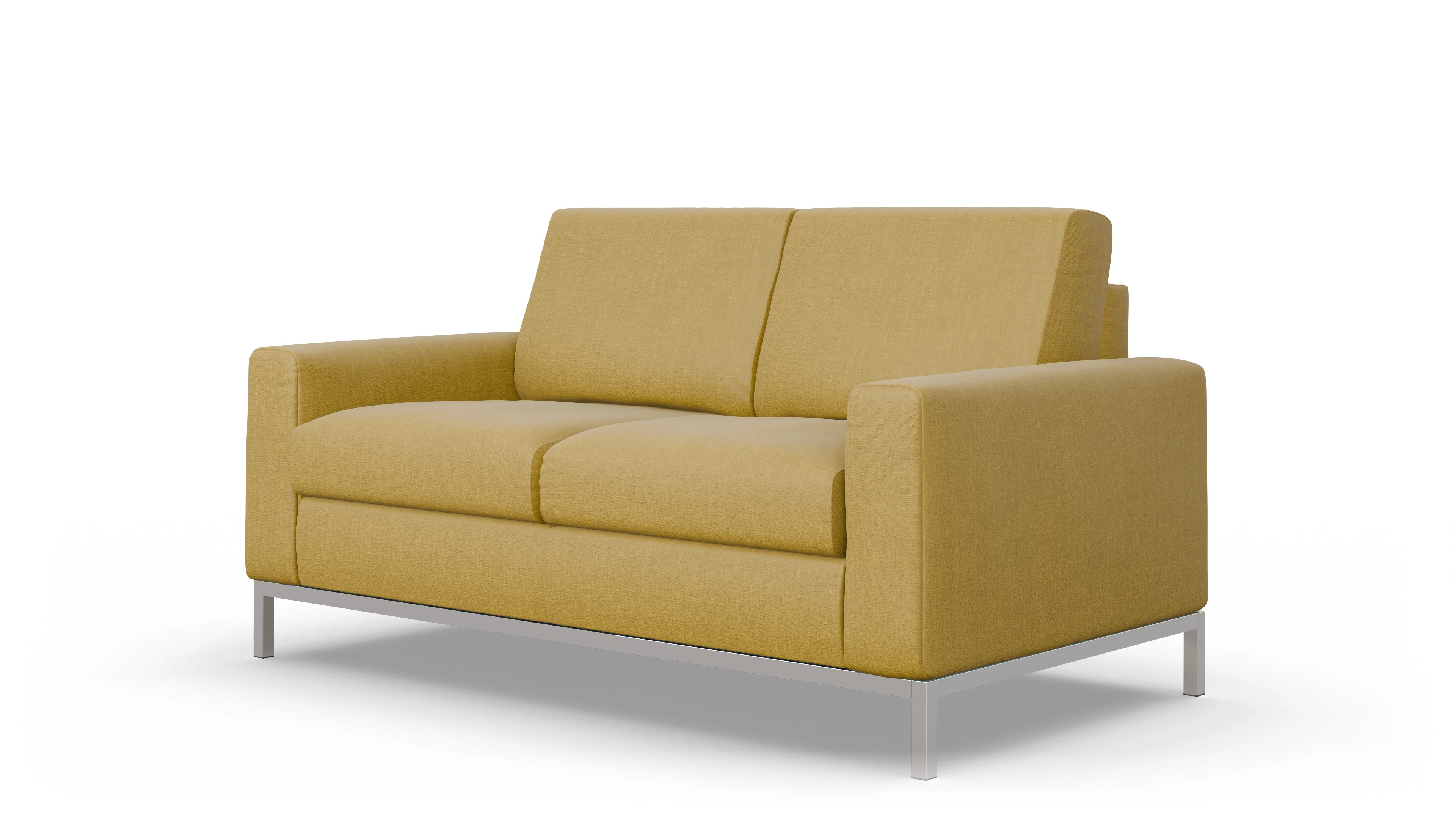 Designer-Schlafsofa Paglia Ansicht des Produktes Paglia 2-Sitzer in Stoff gelb
