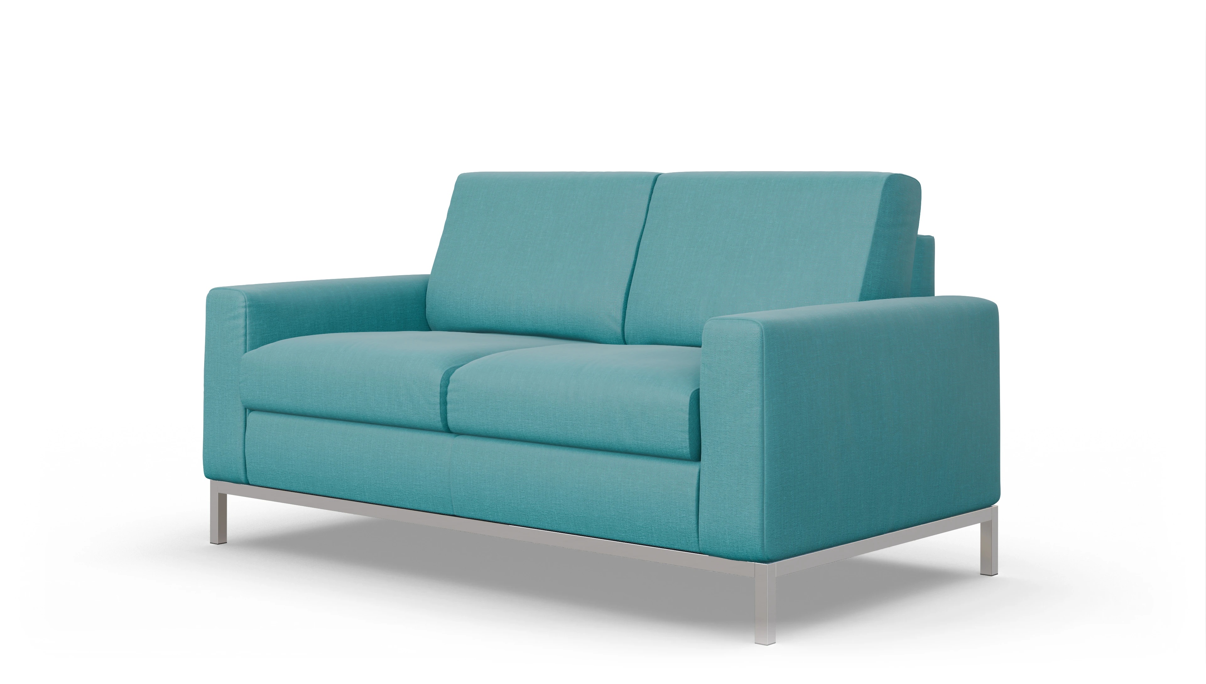 Designer-Schlafsofa Paglia Ansicht des Produktes Paglia 2-Sitzer in Stoff blau