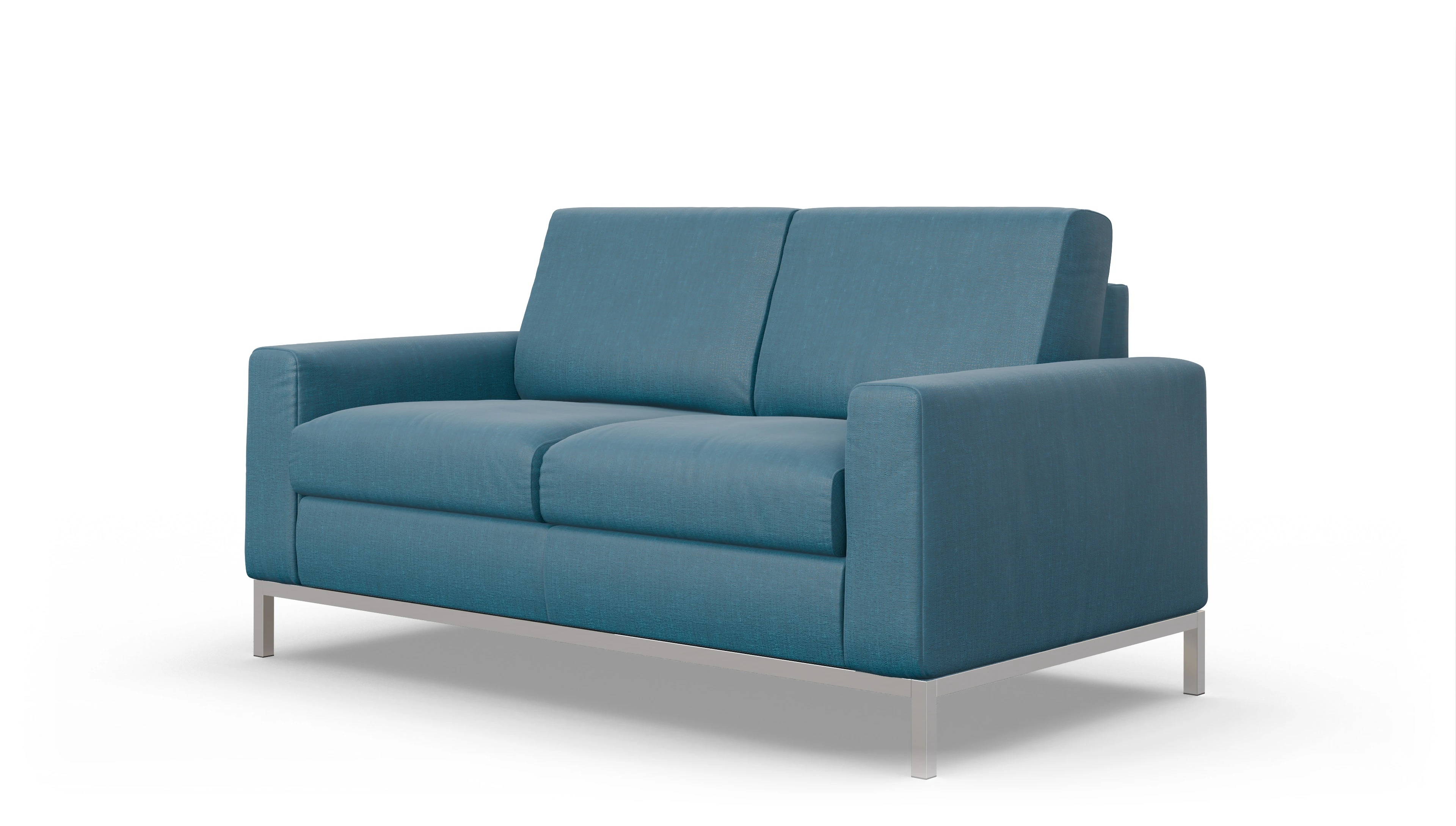 Designer-Schlafsofa Paglia Ansicht des Produktes Paglia 2-Sitzer in Stoff blau