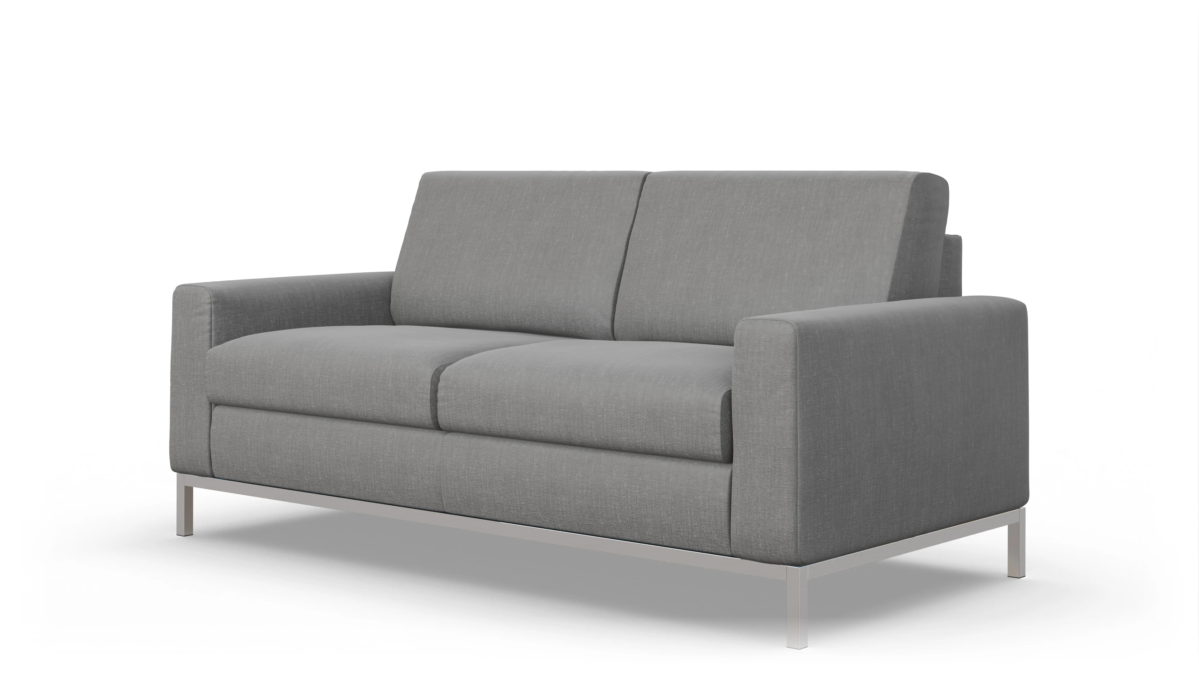 Designer-Schlafsofa Paglia Ansicht des Produktes Paglia 2,5-Sitzer in Stoff grau
