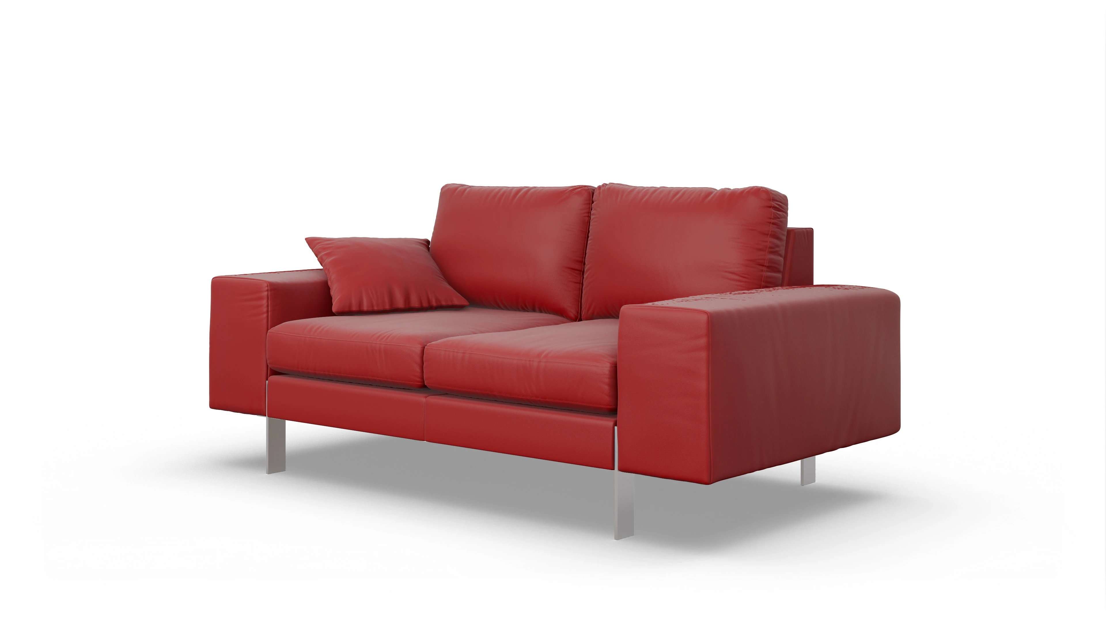 Ansicht des Produktes Catoira 2-Sitzer in Leder rot