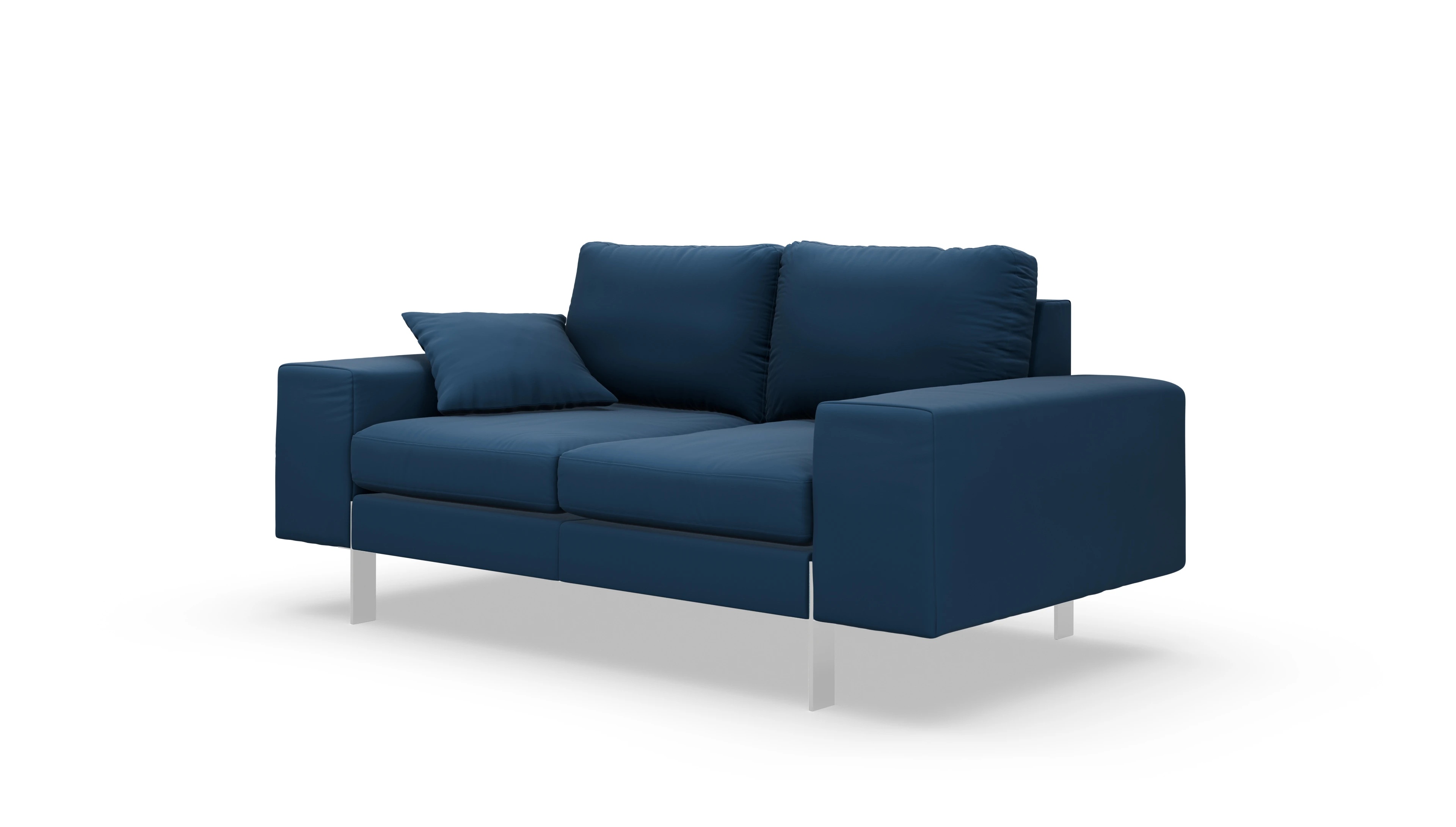 Ansicht des Produktes Catoira 2-Sitzer in Leder blau