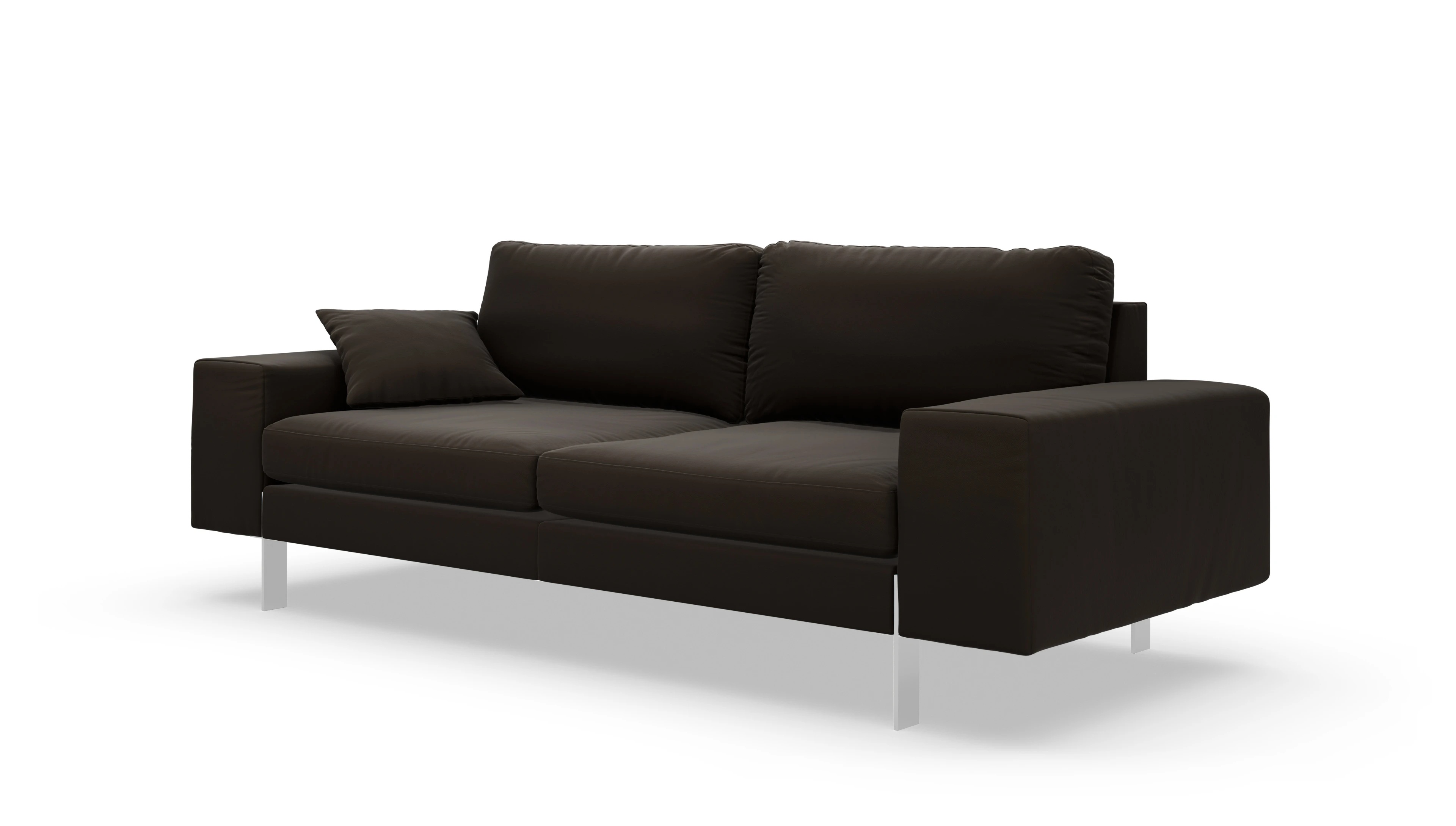 Ansicht des Produktes Catoira 3-Sitzer in Leder braun