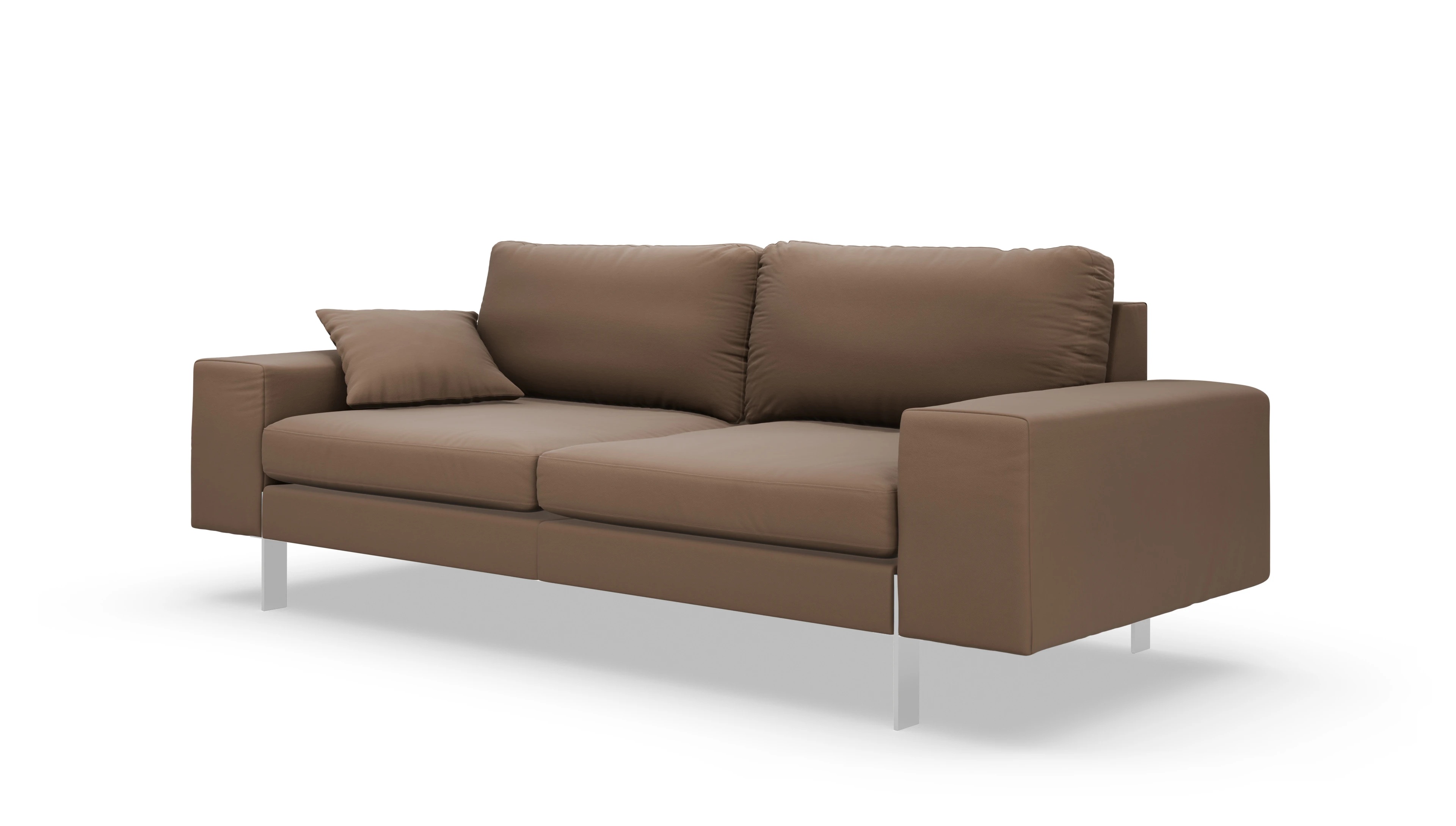Ansicht des Produktes Catoira 3-Sitzer in Leder braun