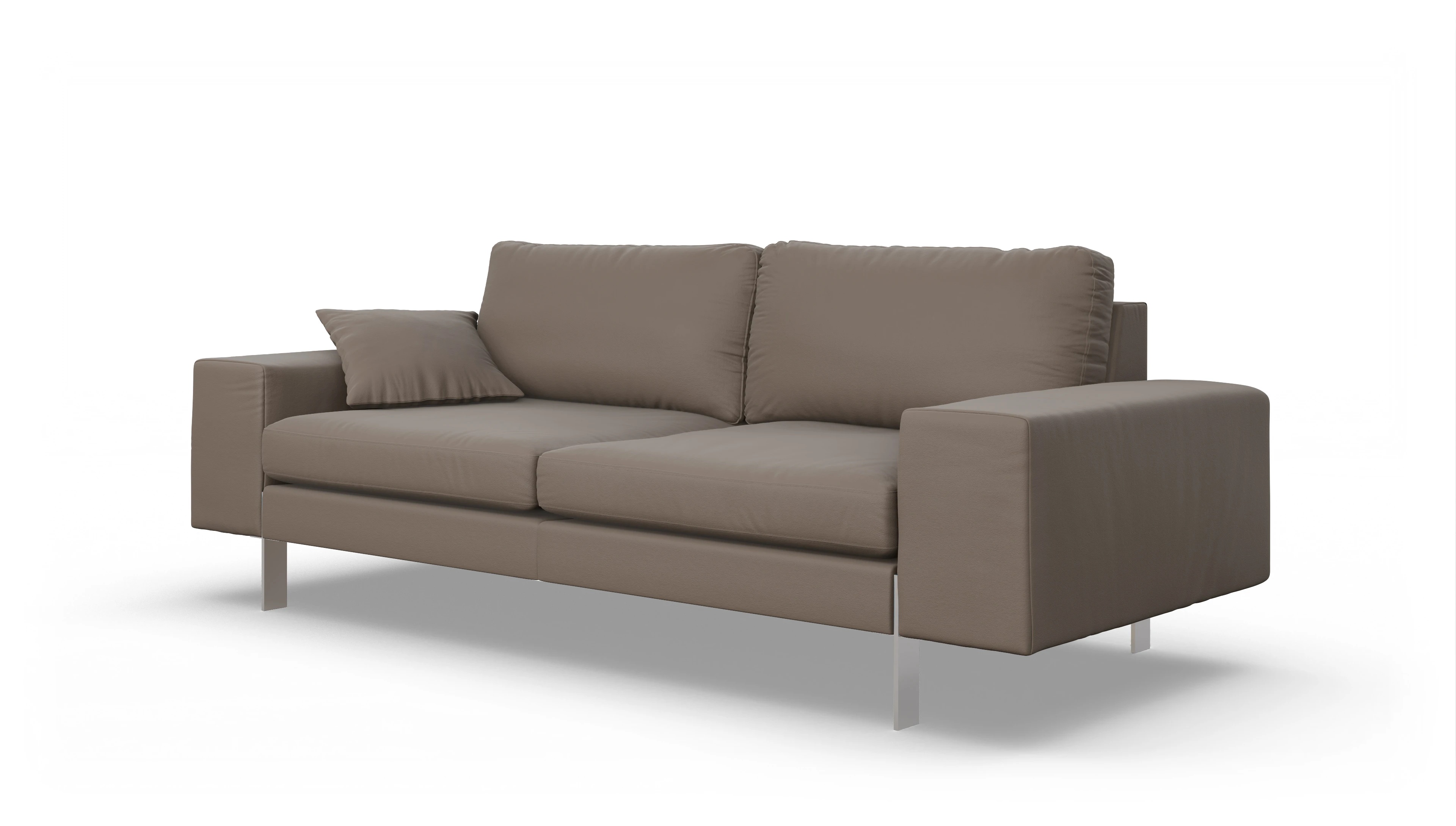 Catoira Ledersofa Ansicht des Produktes Catoira 3-Sitzer in Leder beige