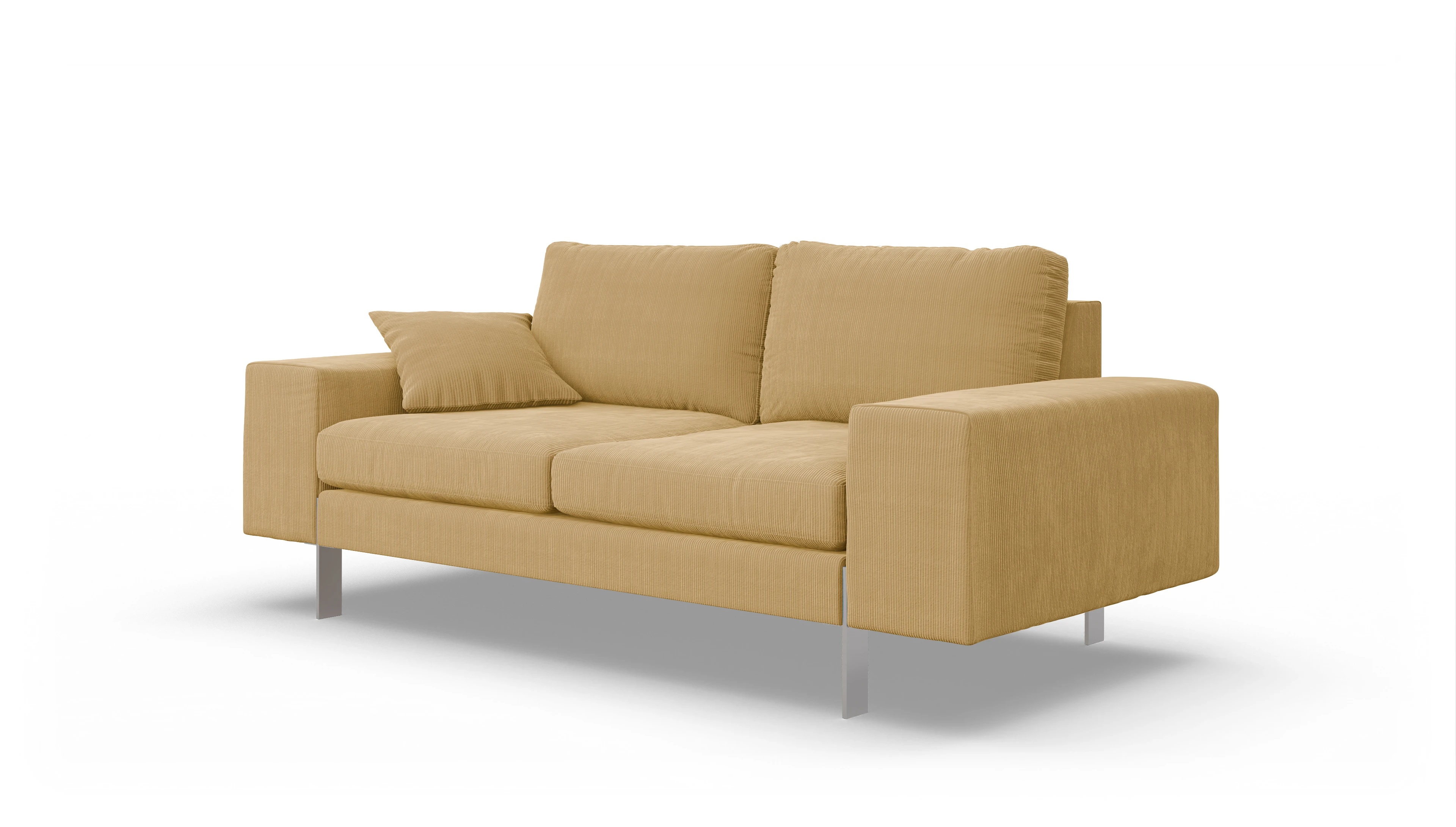 Ansicht des Produktes Catoira 2,5-Sitzer in Cord gelb