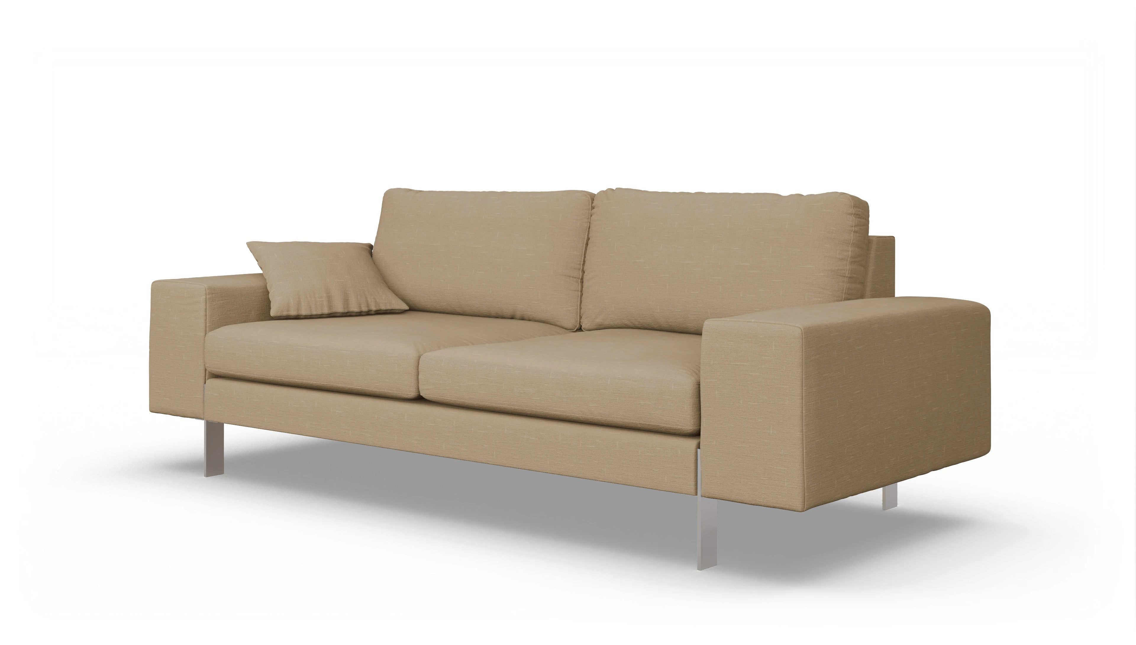 Catoira Stoffsofa Ansicht des Produktes Catoira 3-Sitzer in Stoff braun