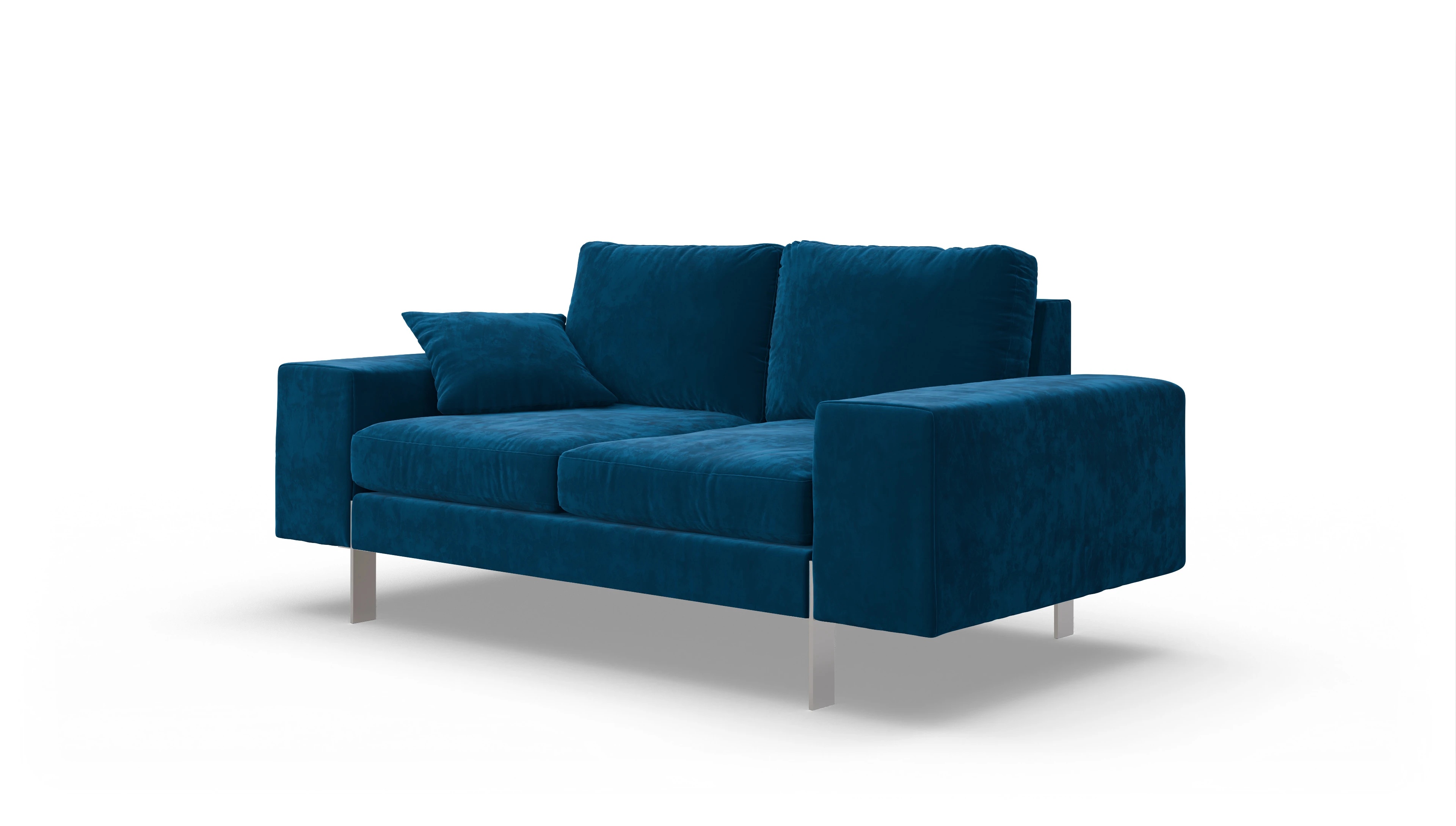 Ansicht des Produktes Catoira 2-Sitzer in Samt blau