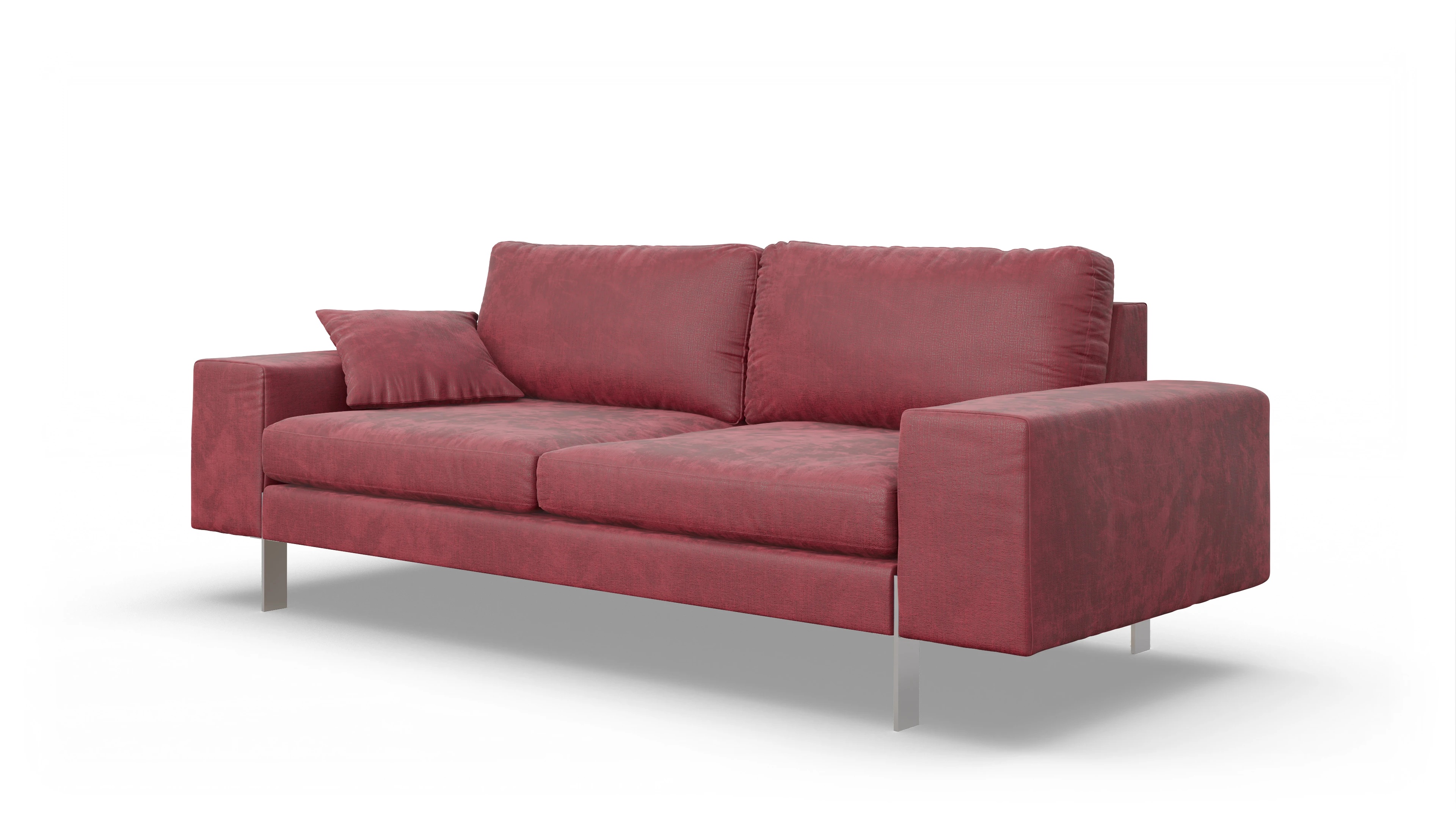Ansicht des Produktes Catoira 3-Sitzer in Stoff rot
