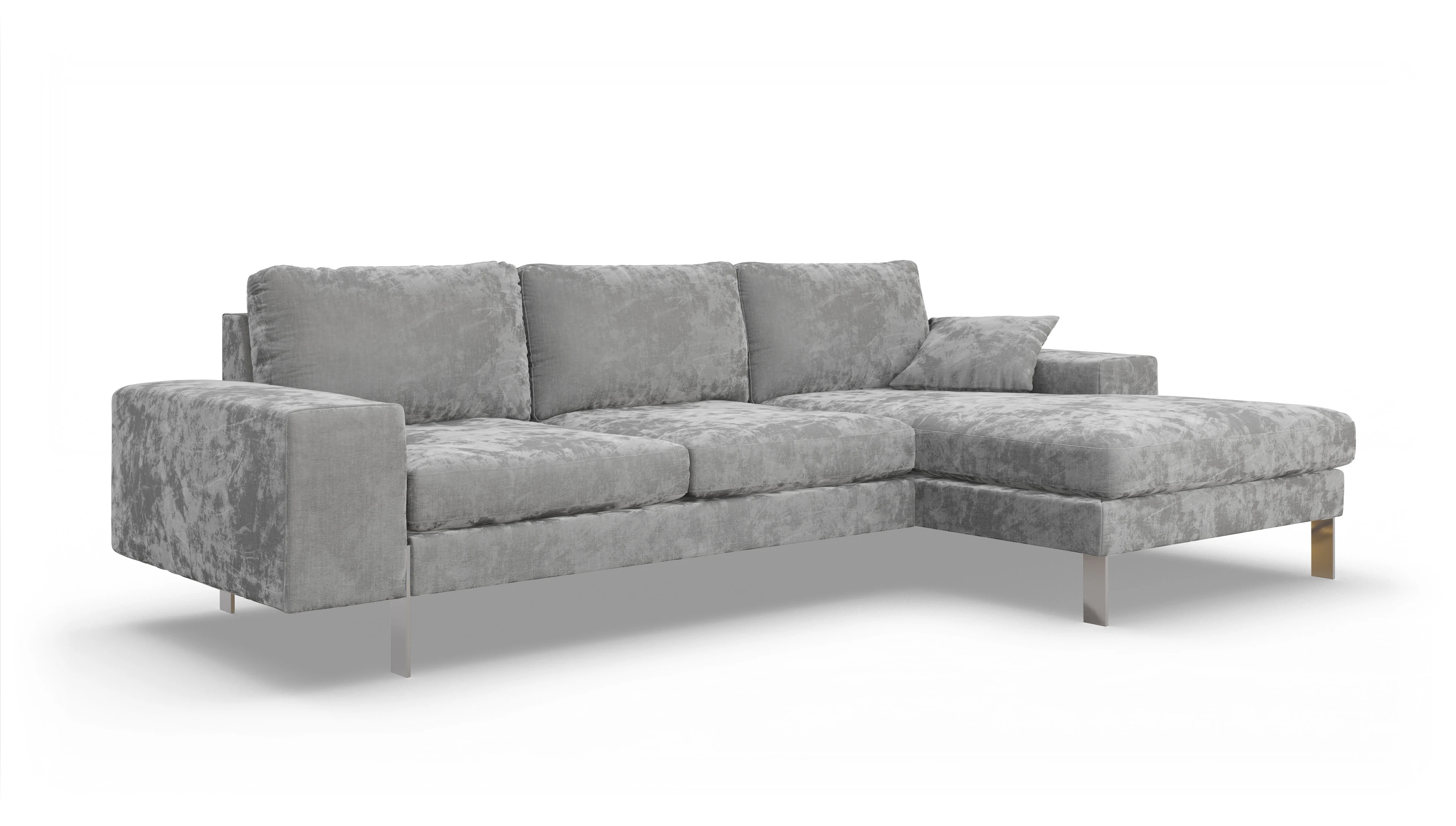 Ansicht des Produktes Catoira Sofa mit Rec rechts in Stoff grau