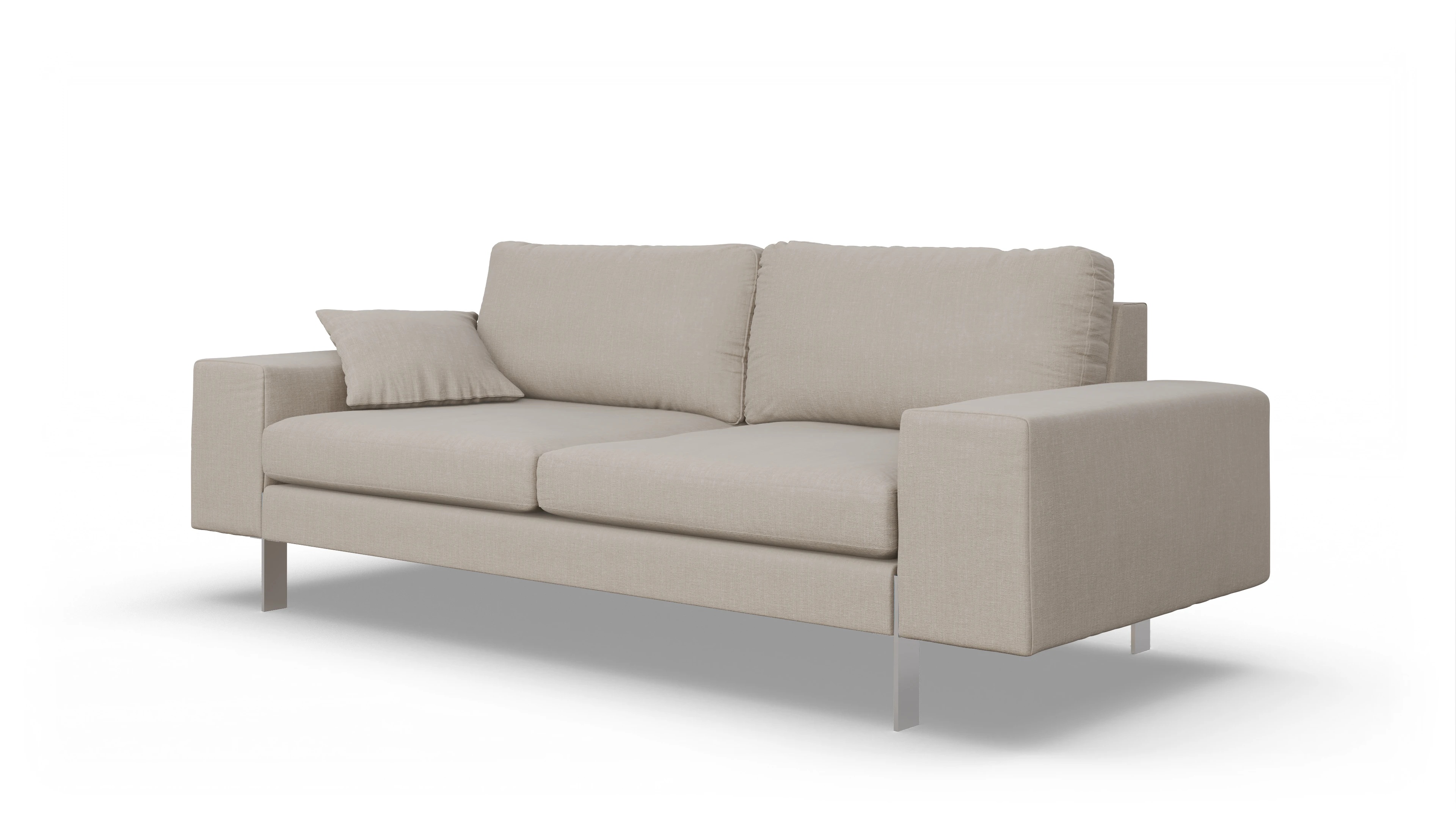 Ansicht des Produktes Catoira 3-Sitzer in Stoff braun