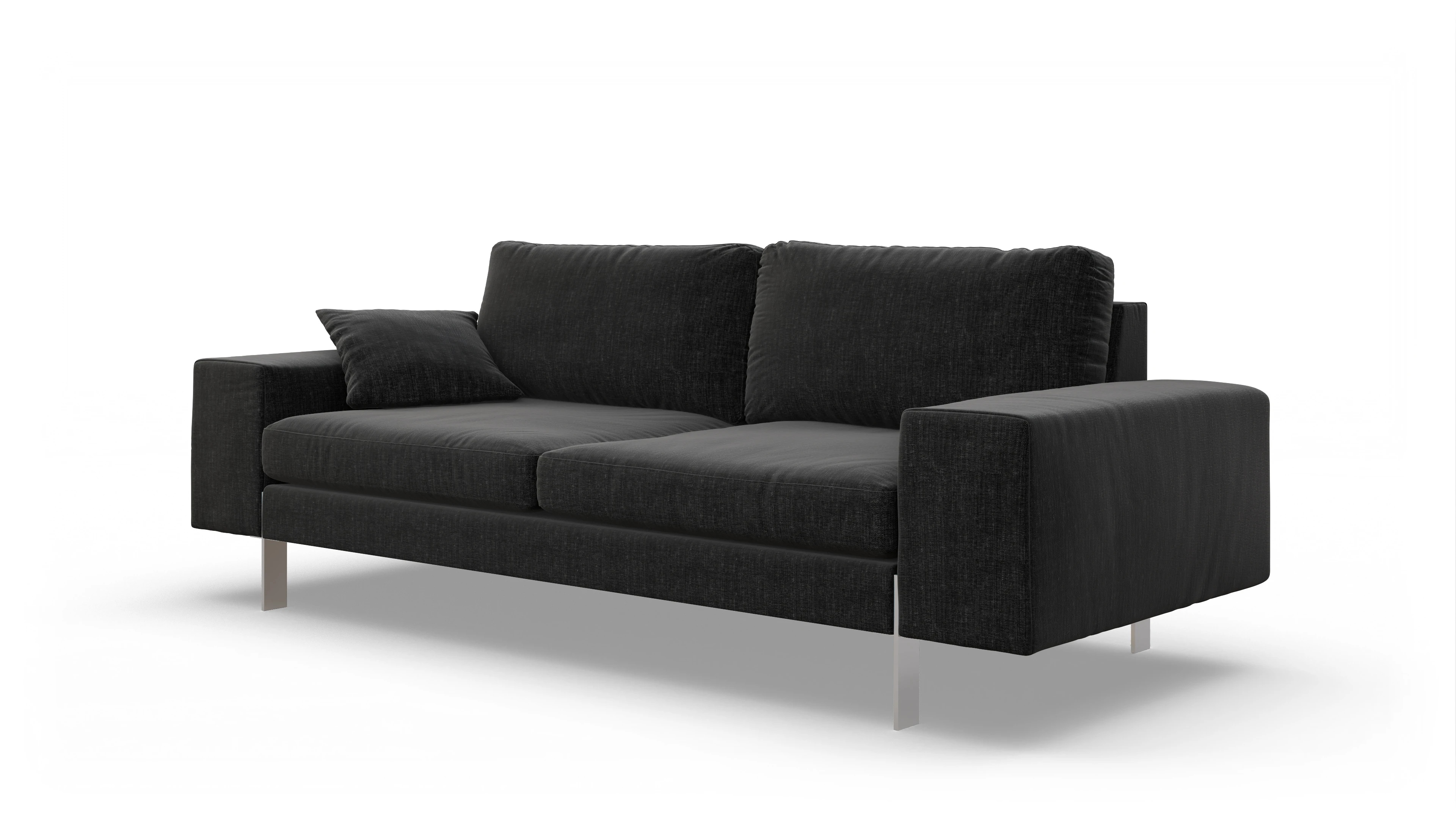 Ansicht des Produktes Catoira 3-Sitzer in Stoff schwarz