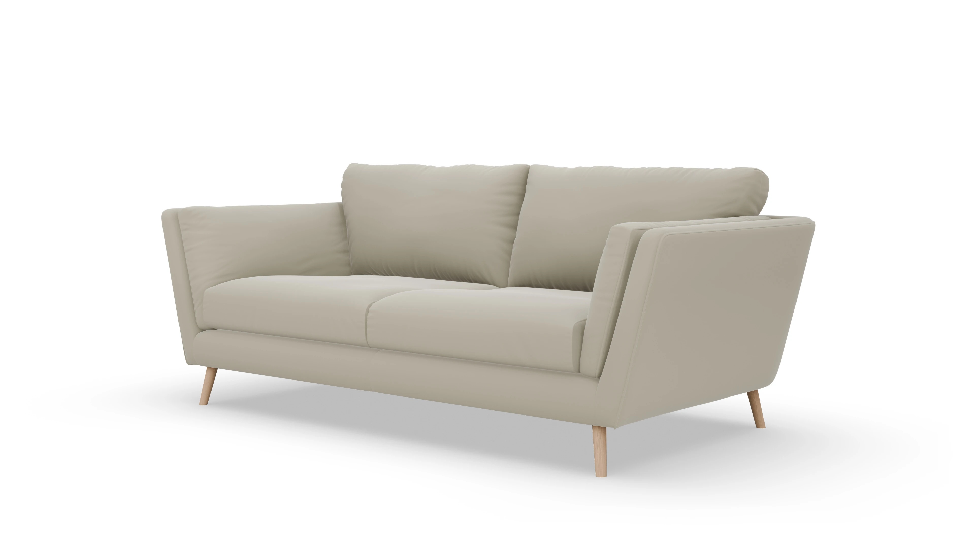 Ansicht des Produktes Sira 3-Sitzer in Leder beige