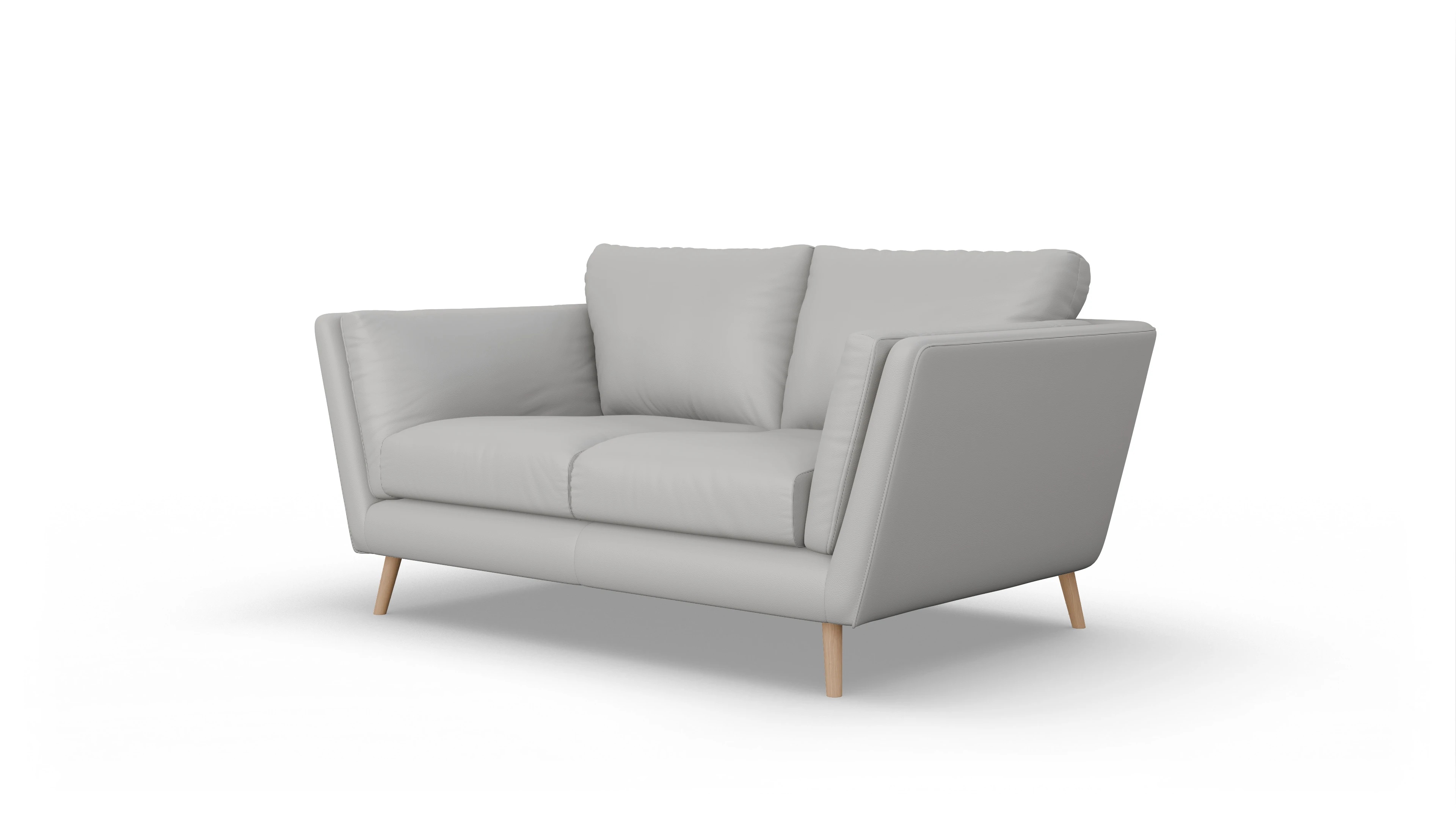 Ansicht des Produktes Sira 2-Sitzer in Leder weiß