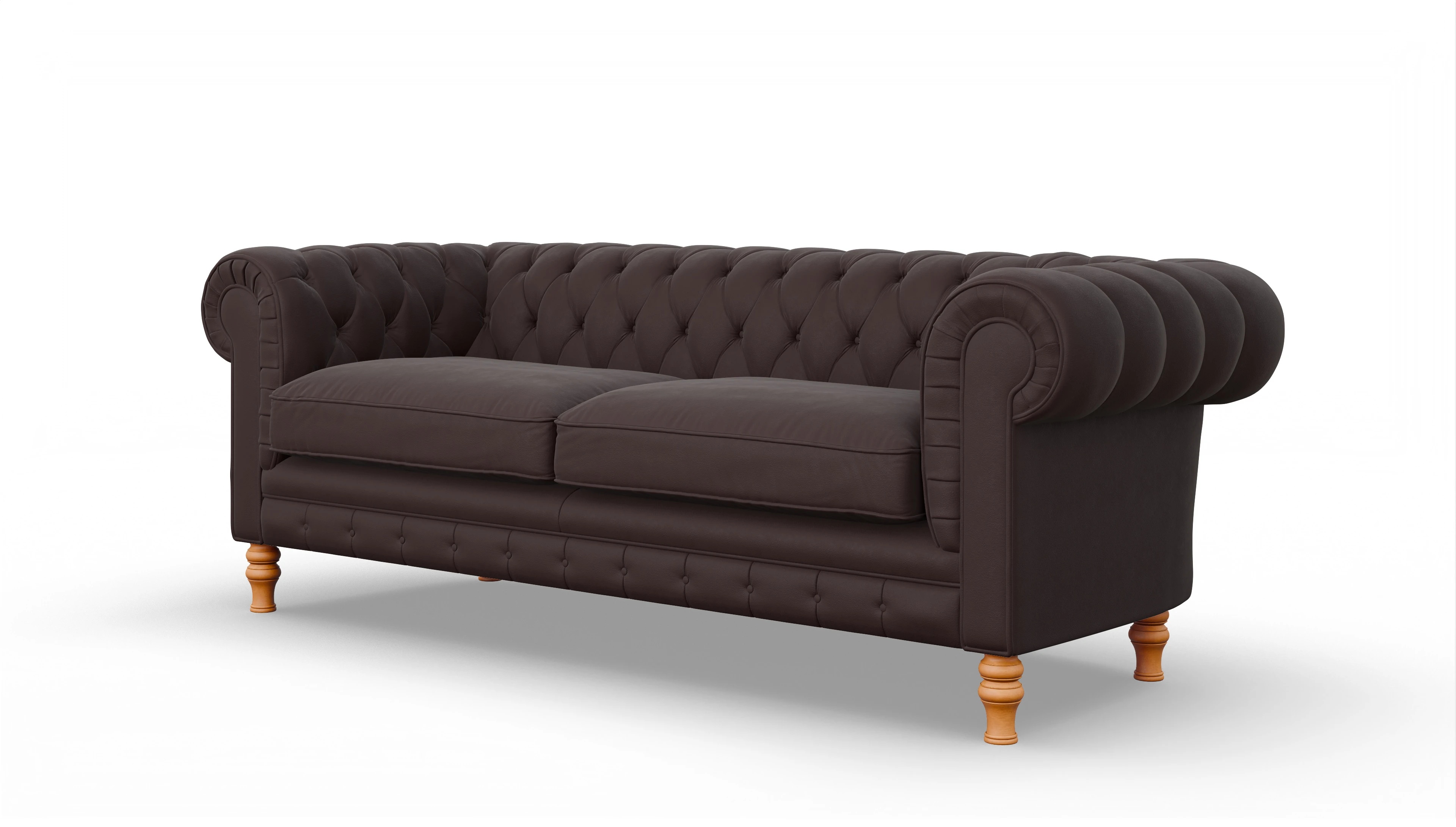 Ansicht des Produktes Countess 3-Sitzer in Leder braun