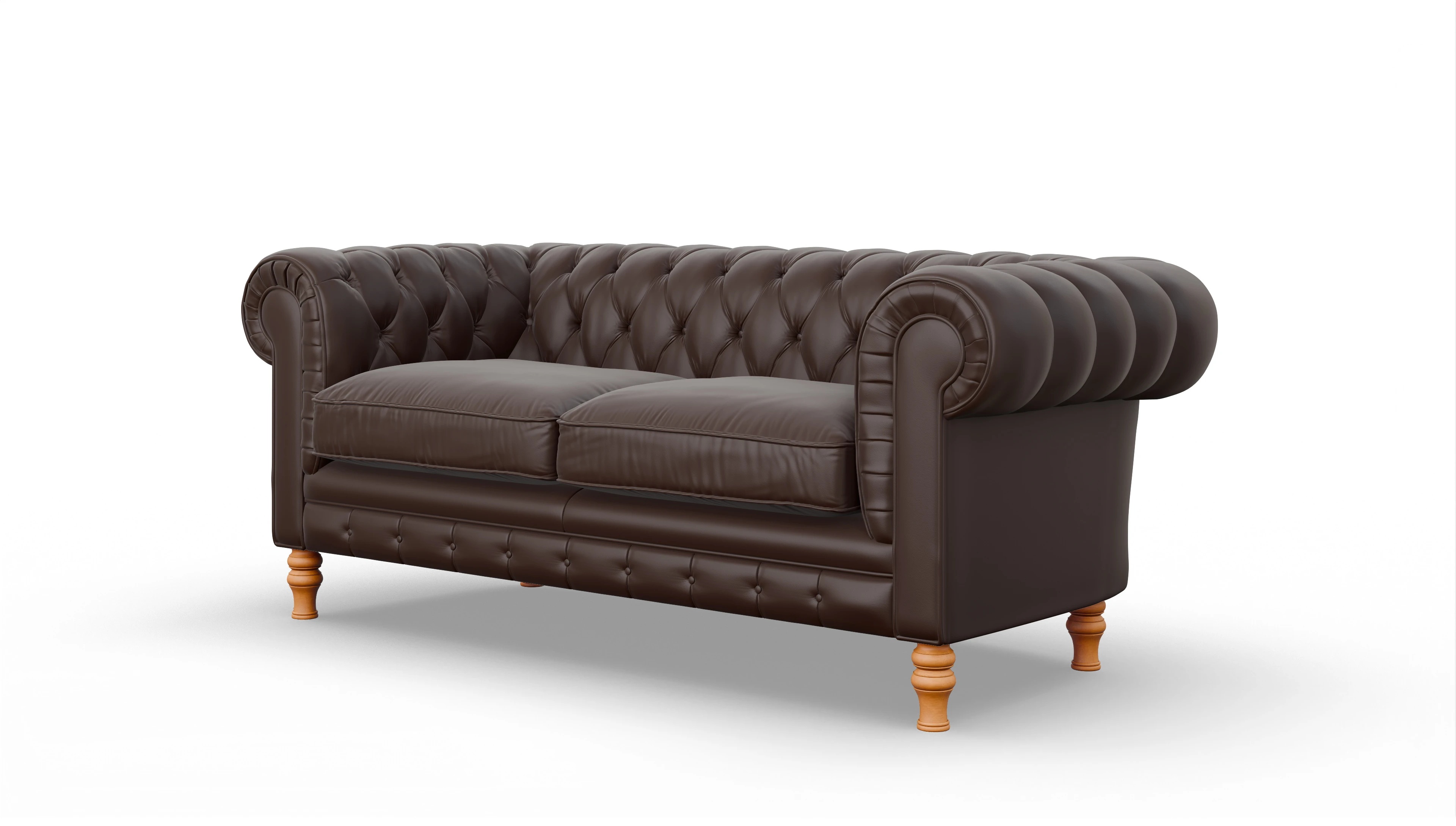 Ansicht des Produktes Countess 2-Sitzer in Leder braun