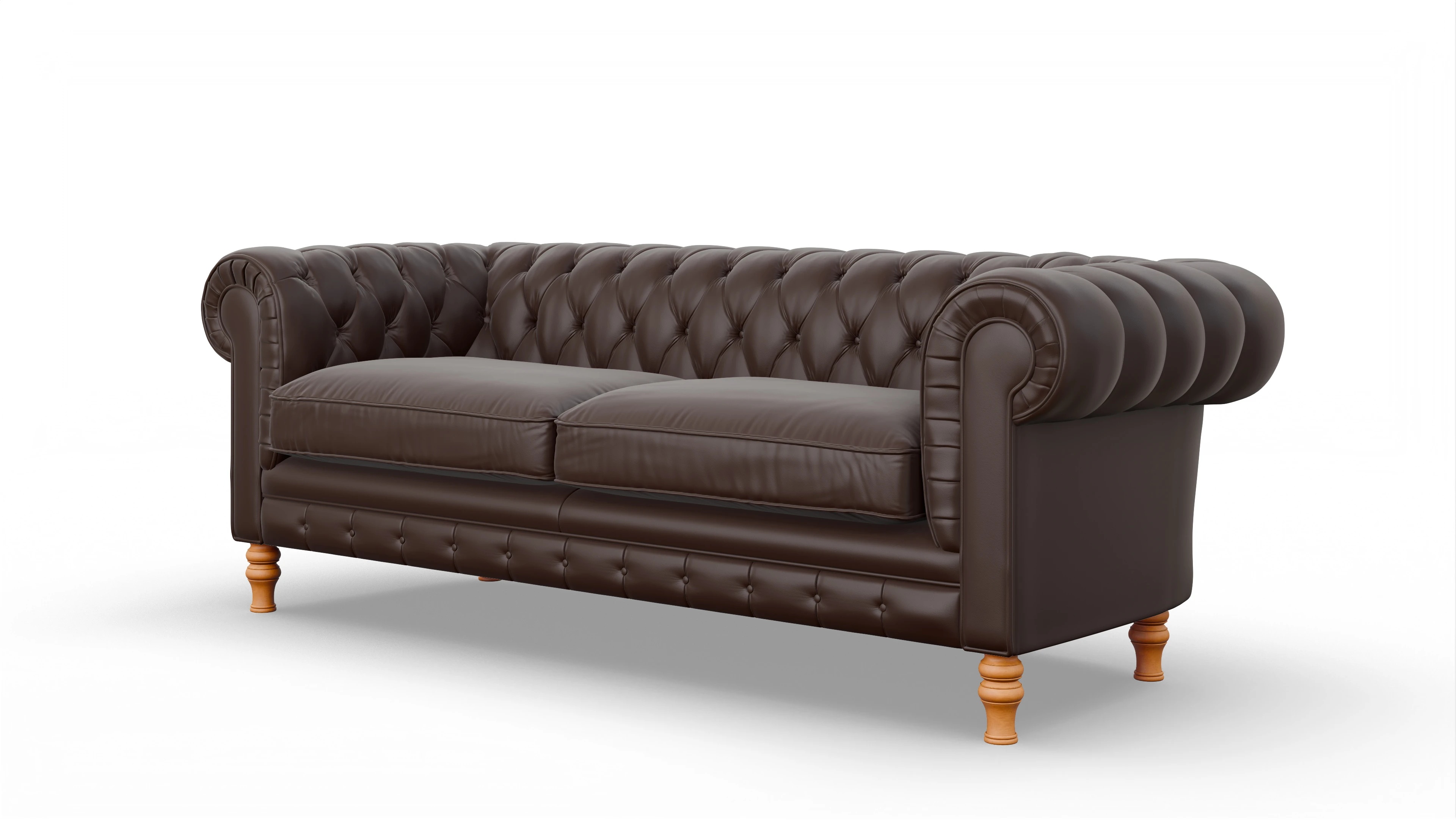Ansicht des Produktes Countess 3-Sitzer in Leder braun