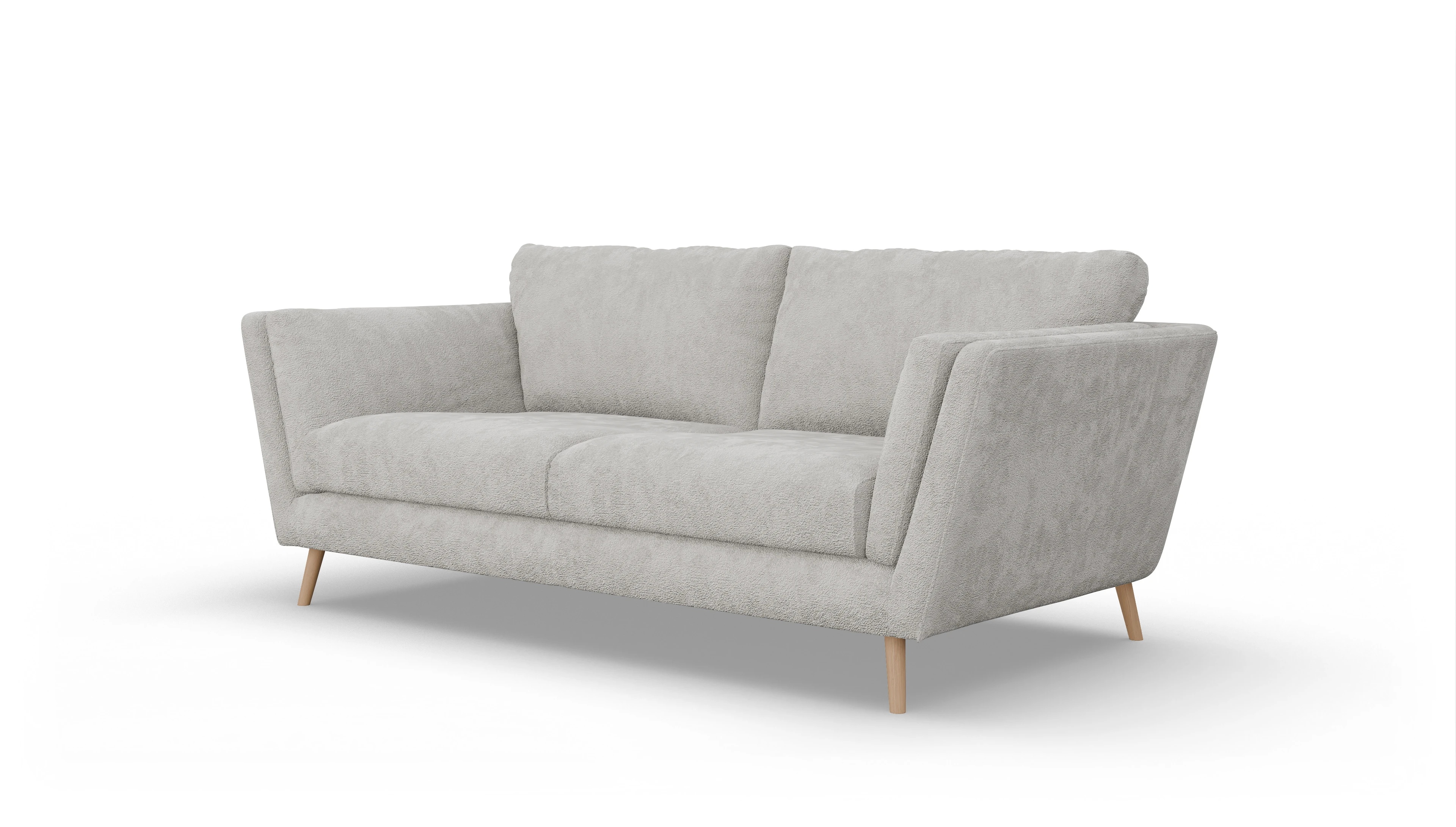 Ansicht des Produktes Sira 3-Sitzer in Stoff weiß